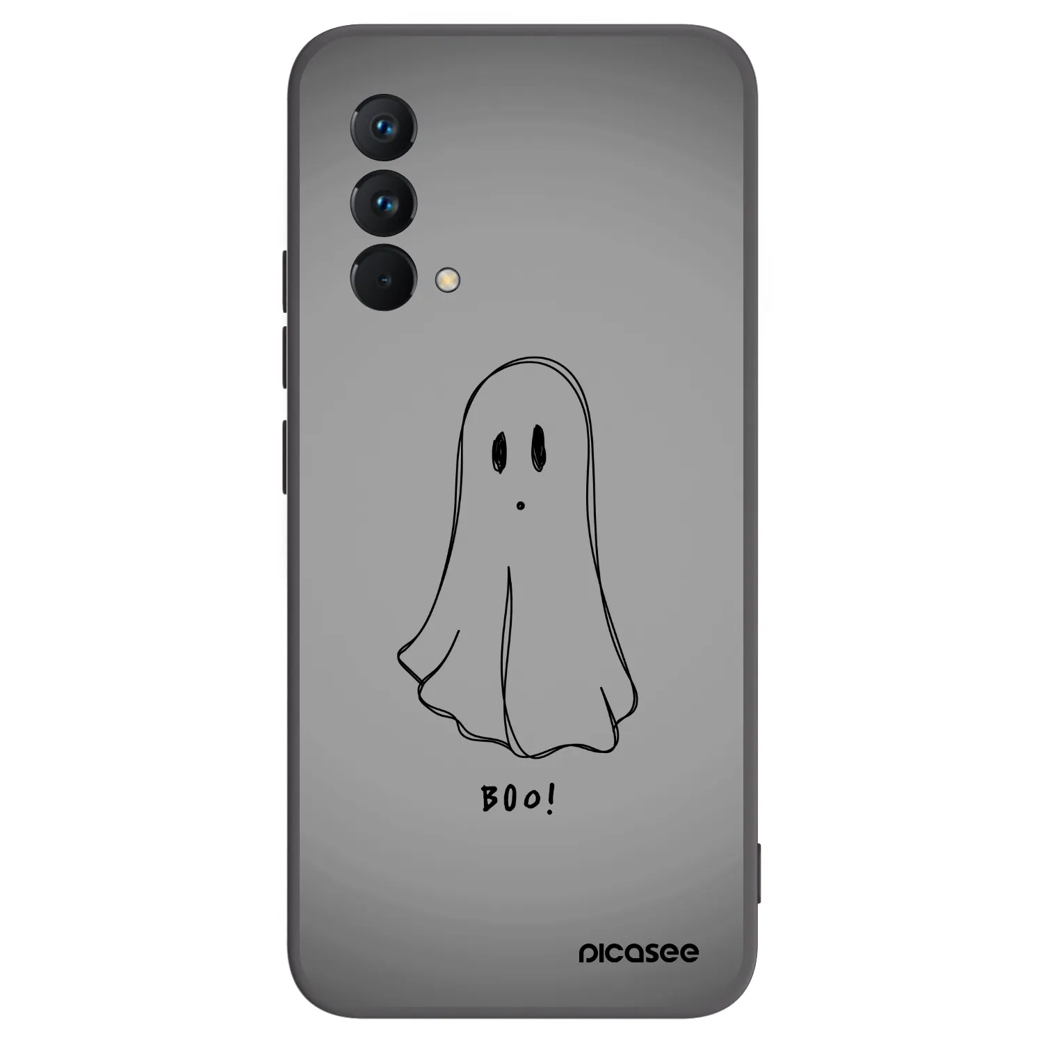 Picasee Realme GT Master Edition 5G Hülle - Schwarzes Silikon - Ghost
