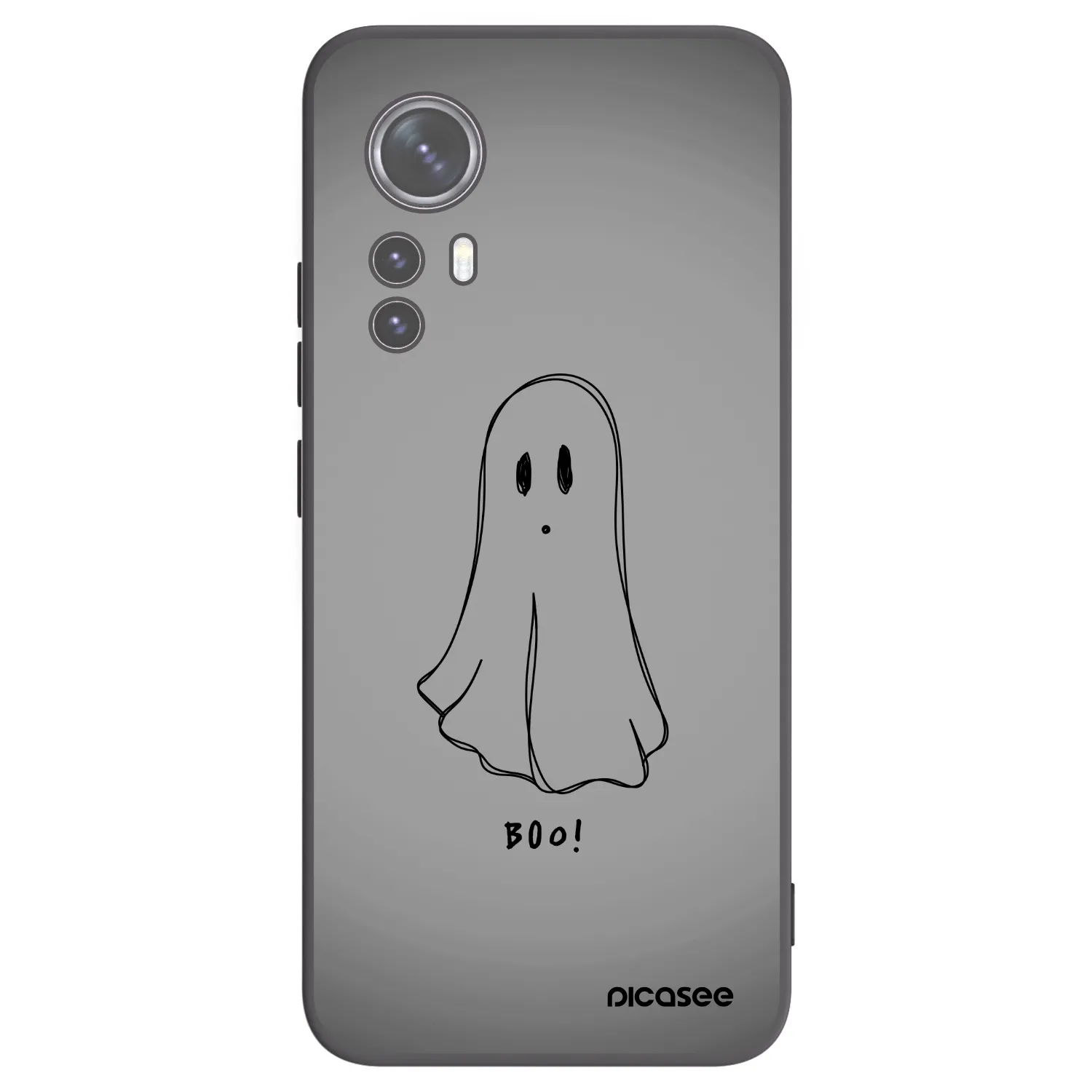 Picasee Xiaomi 12 Hülle - Schwarzes Silikon - Ghost