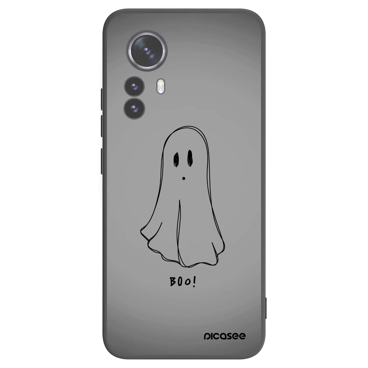 Picasee Xiaomi 12 Pro Hülle - Schwarzes Silikon - Ghost