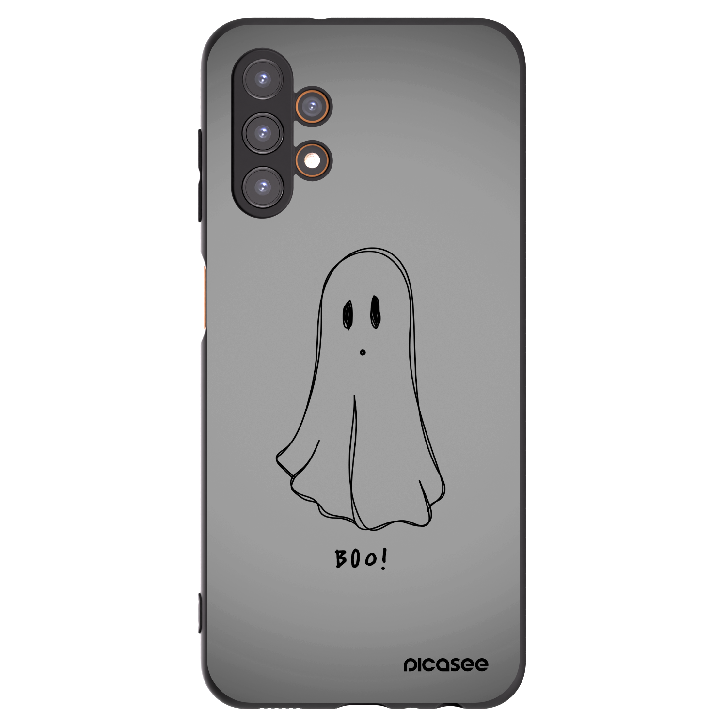 Picasee Samsung Galaxy A13 4G A135 Hülle - Schwarzes Silikon - Ghost