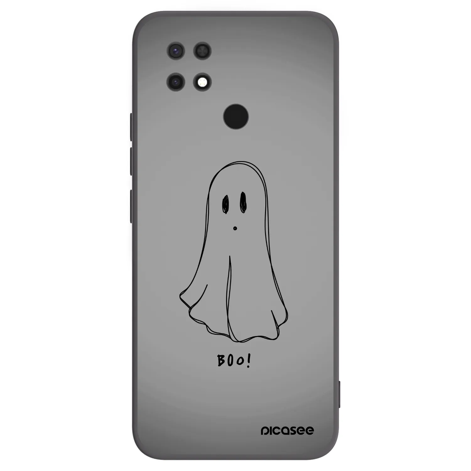 Picasee Xiaomi Redmi 10C Hülle - Schwarzes Silikon - Ghost