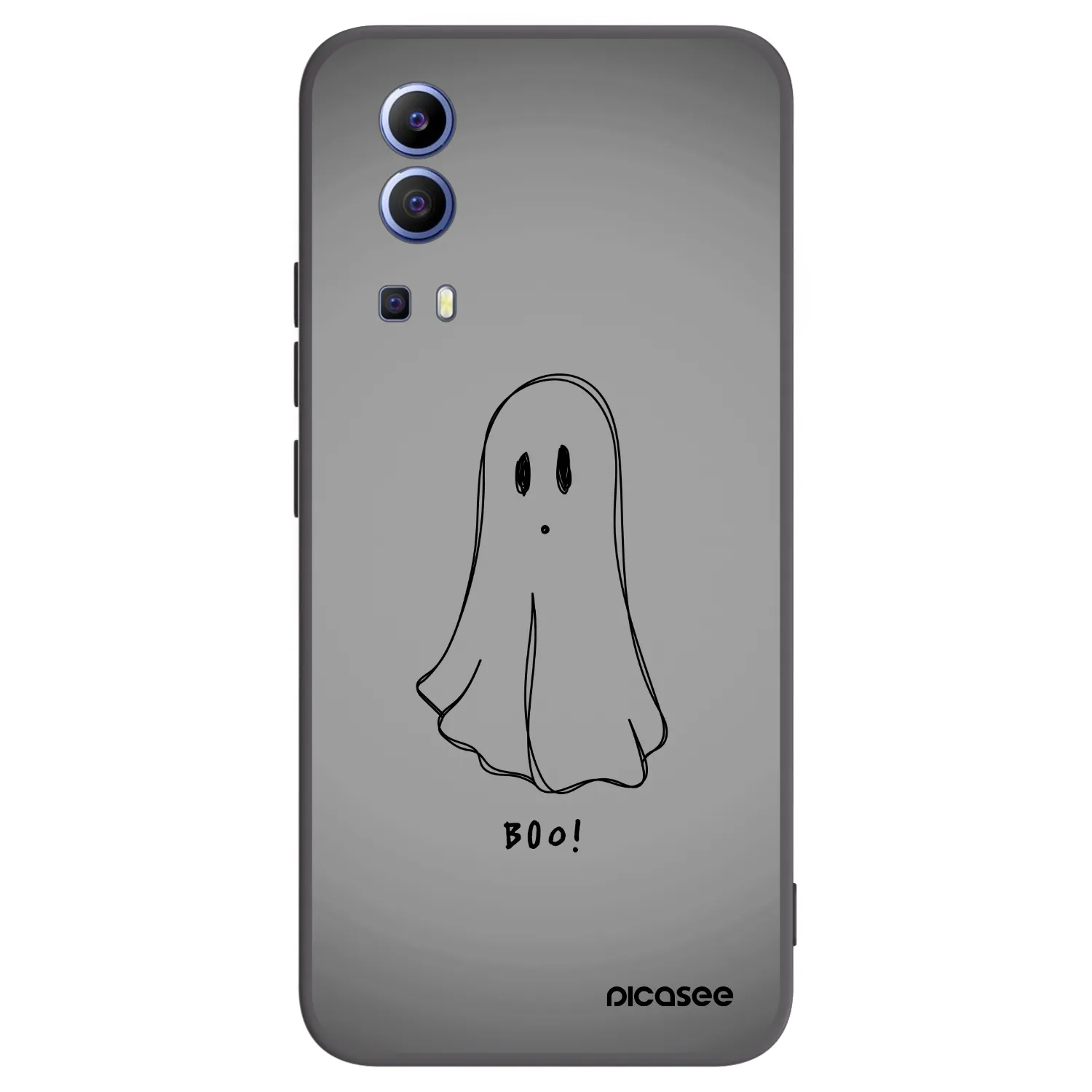 Picasee Vivo Y52 5G Hülle - Schwarzes Silikon - Ghost