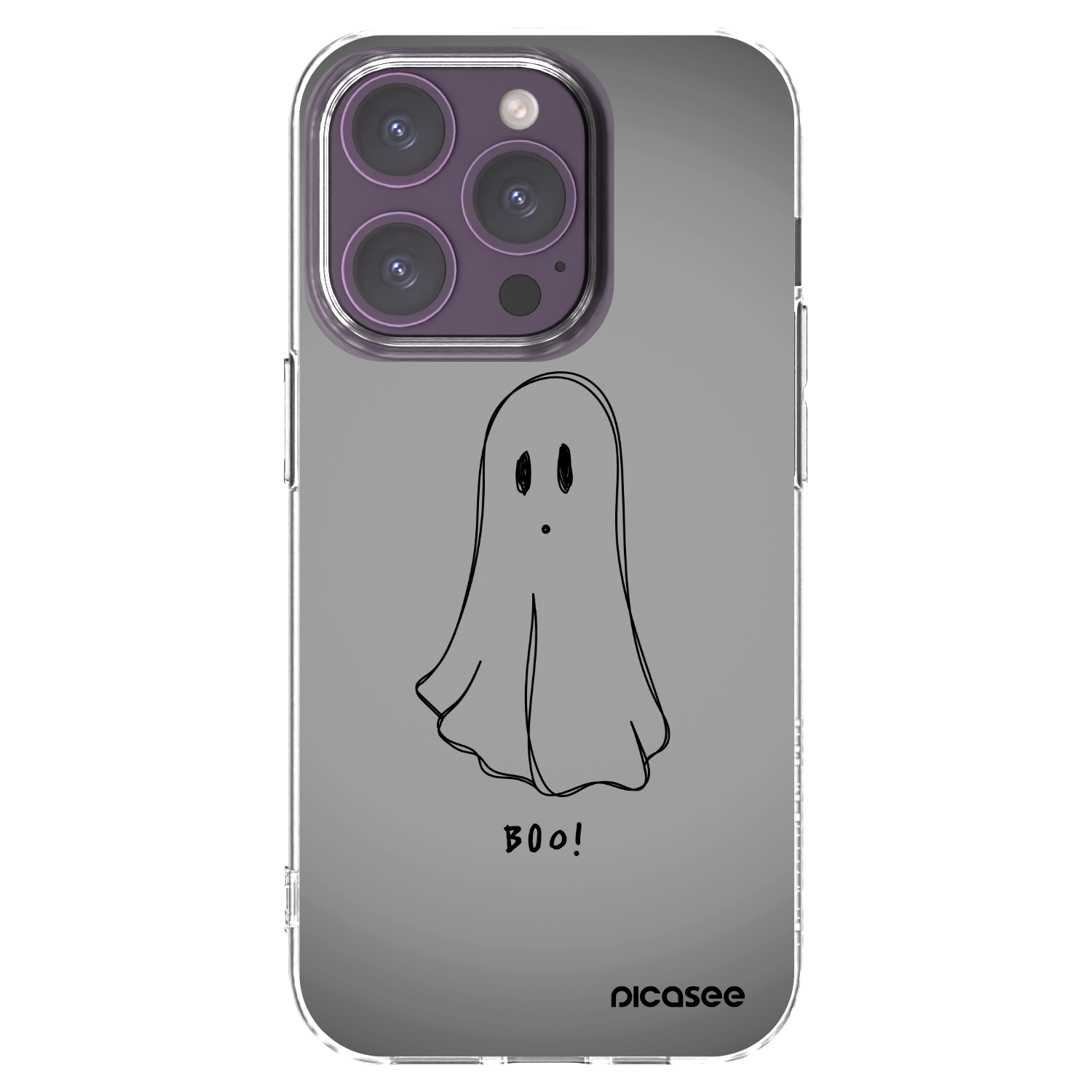Picasee Apple iPhone 14 Pro Hülle - Transparentes Silikon - Ghost