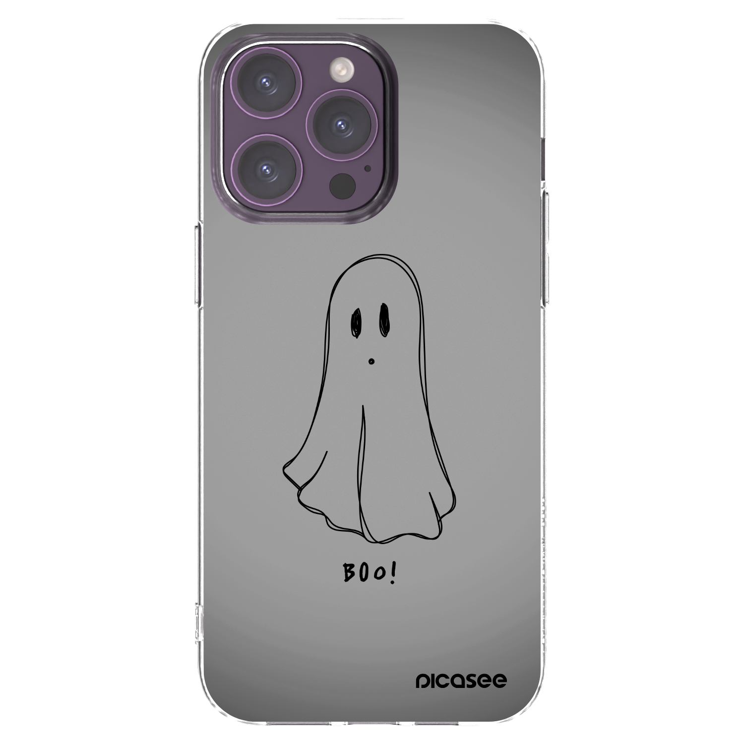 Picasee Apple iPhone 14 Pro Max Hülle - Transparentes Silikon - Ghost