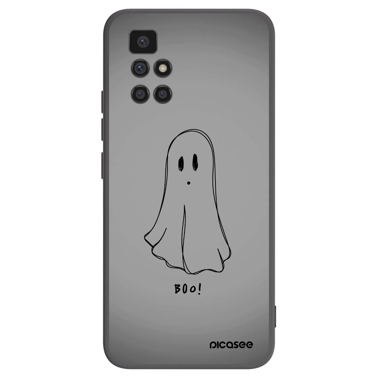 Picasee Xiaomi Redmi 10 (2022) Hülle - Schwarzes Silikon - Ghost