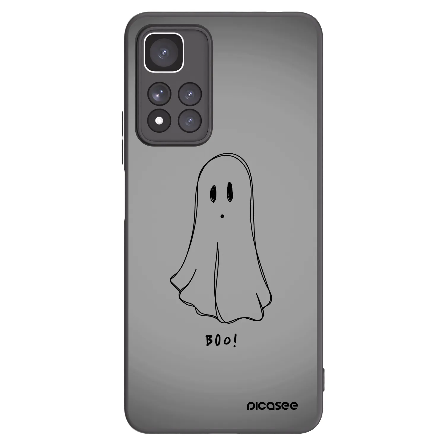 Picasee Xiaomi Redmi Note 11 Pro+ 5G Hülle - Schwarzes Silikon - Ghost