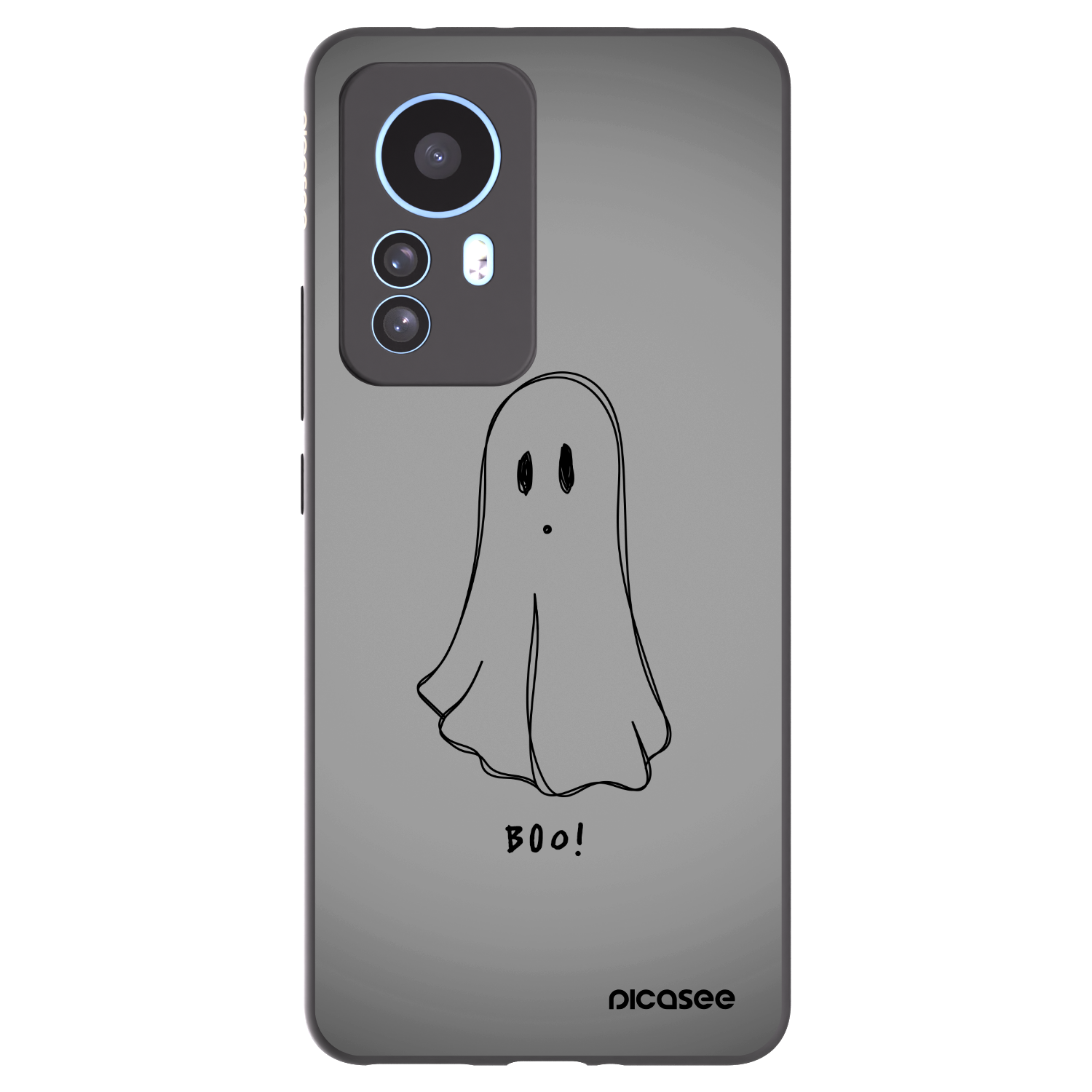 Picasee Xiaomi 12T Hülle - Schwarzes Silikon - Ghost