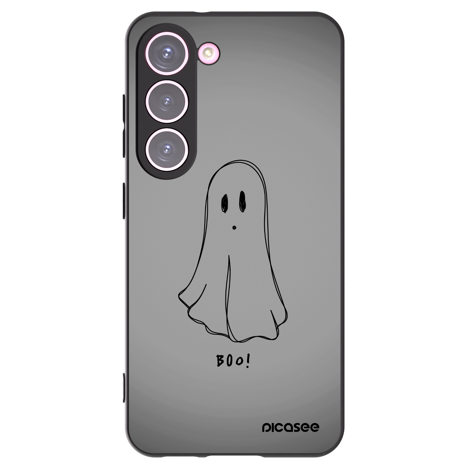 Picasee Samsung Galaxy S23 5G Hülle - Schwarzes Silikon - Ghost
