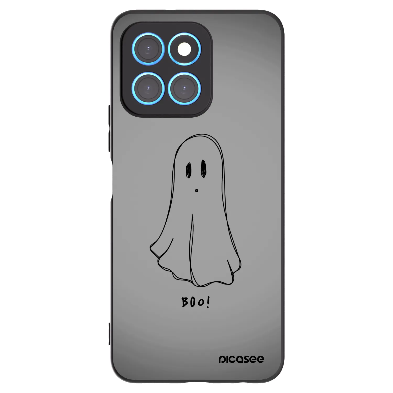 Picasee Honor X6 Hülle - Schwarzes Silikon - Ghost