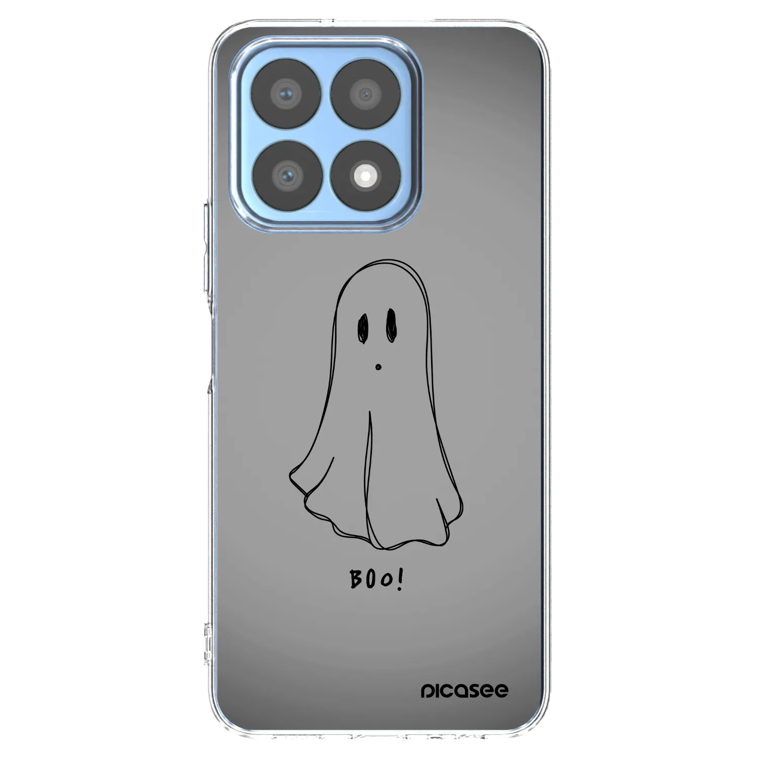 Picasee Honor X8a Hülle - Transparentes Silikon - Ghost