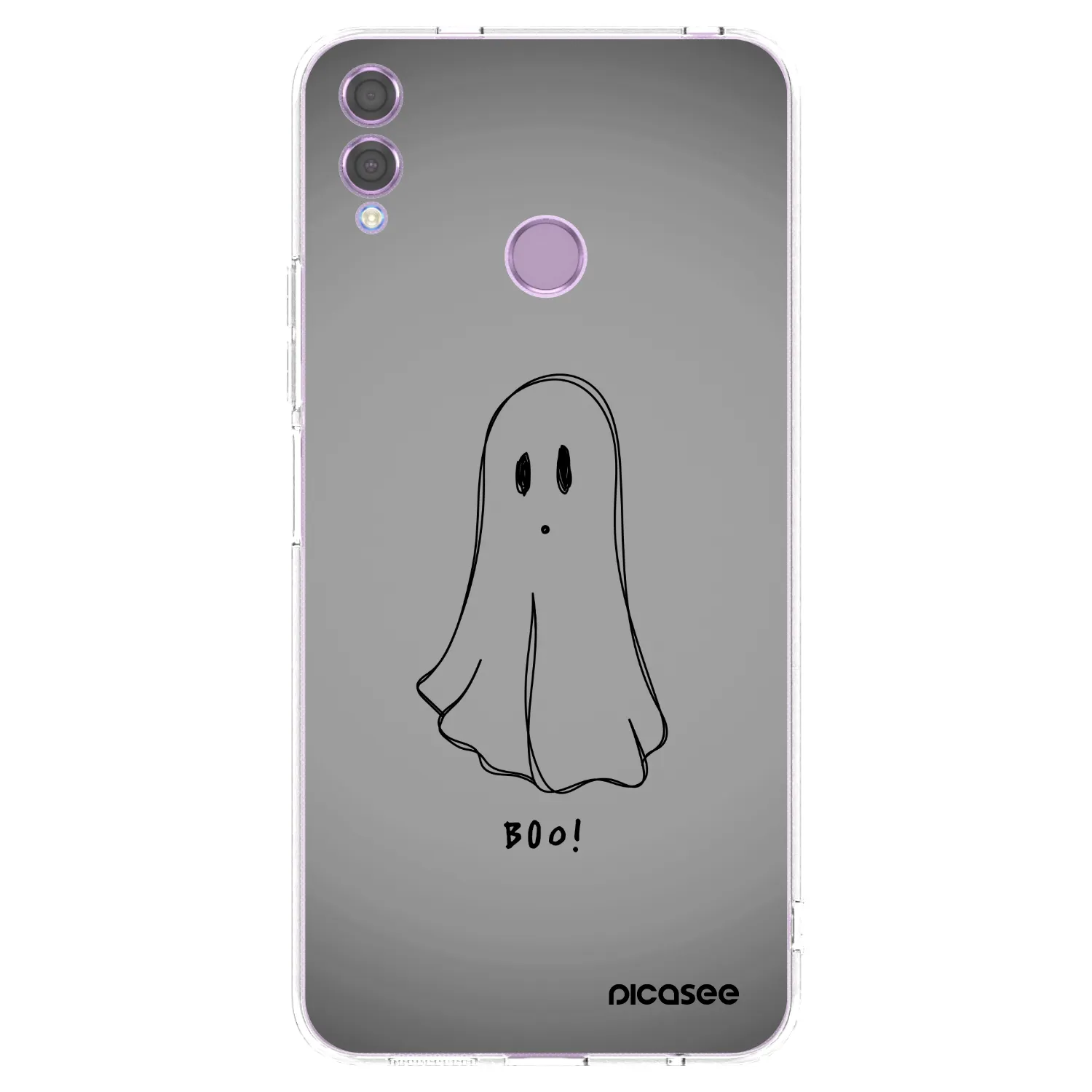 Picasee Honor 8X Hülle - Transparentes Silikon - Ghost