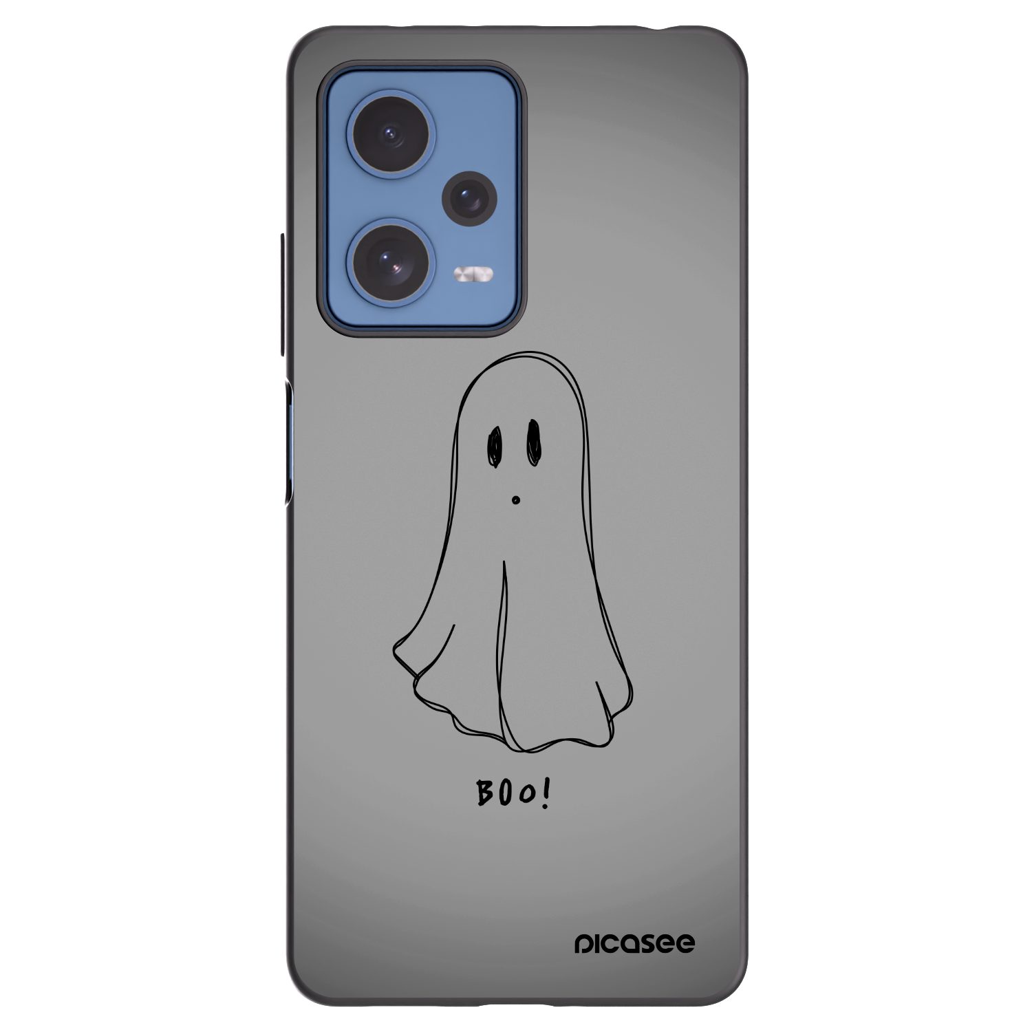 Picasee Xiaomi Redmi Note 12 Pro 5G Hülle - Schwarzes Silikon - Ghost