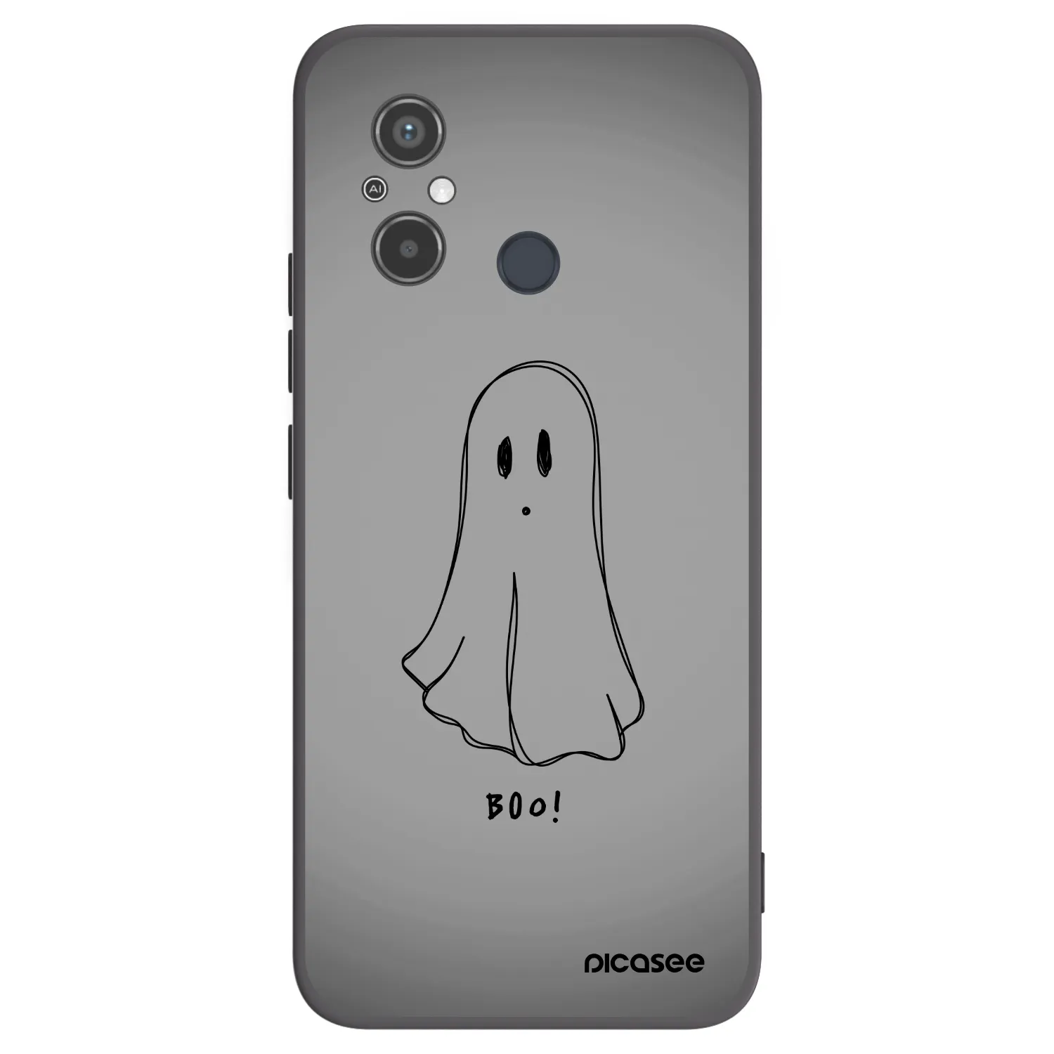 Picasee Xiaomi Redmi 12C Hülle - Schwarzes Silikon - Ghost