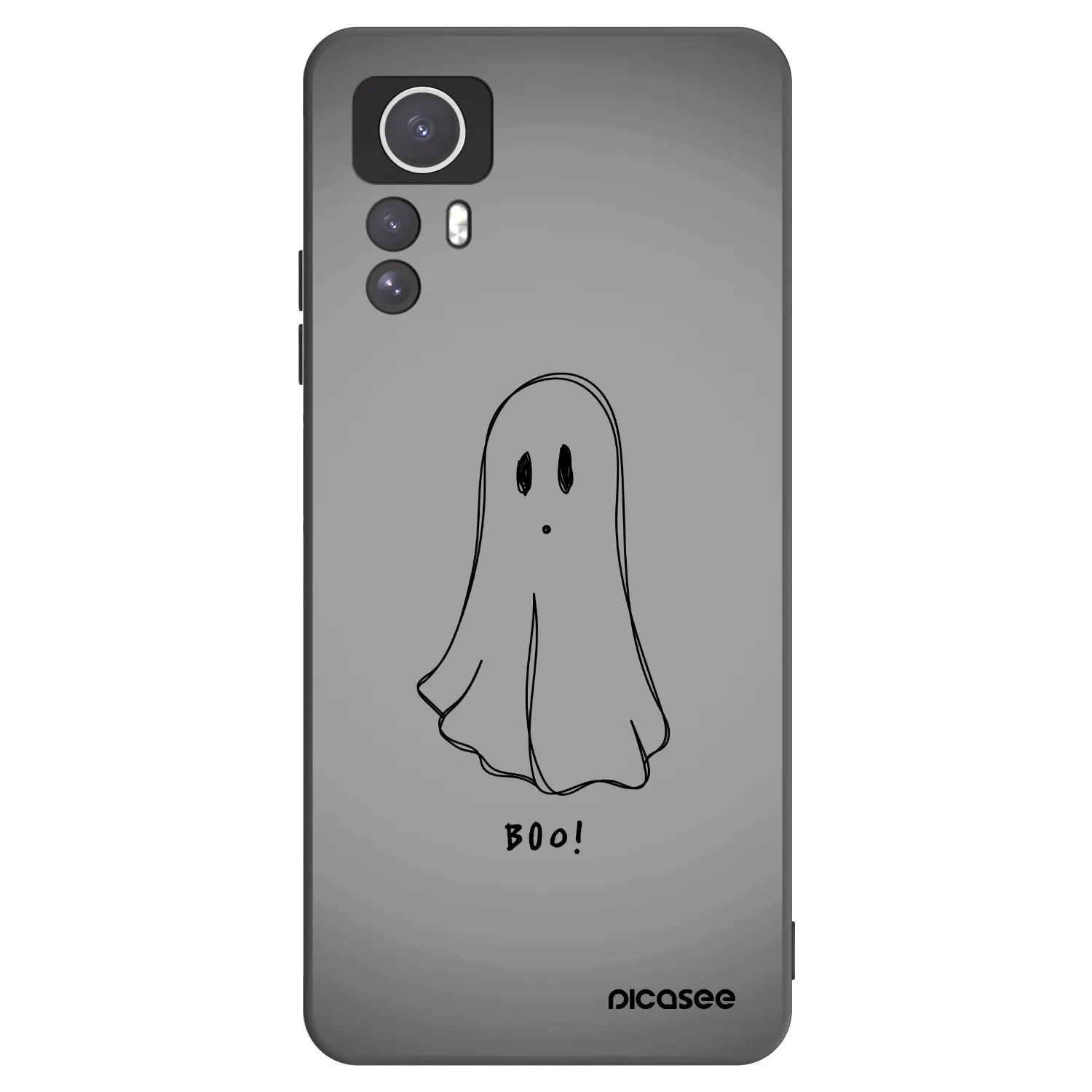 Picasee Xiaomi Redmi Note 12S Hülle - Schwarzes Silikon - Ghost