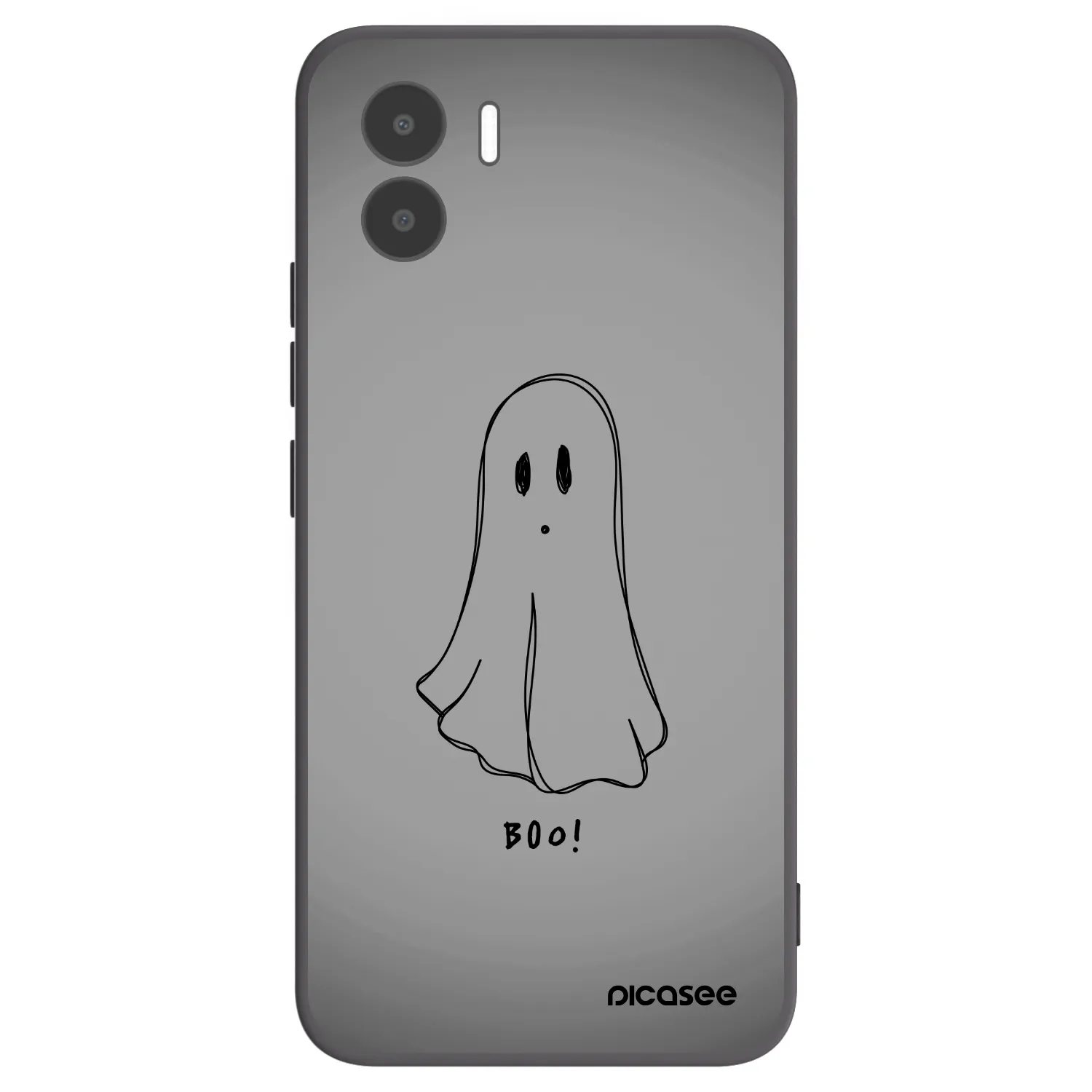 Picasee Xiaomi Redmi A2 Hülle - Schwarzes Silikon - Ghost