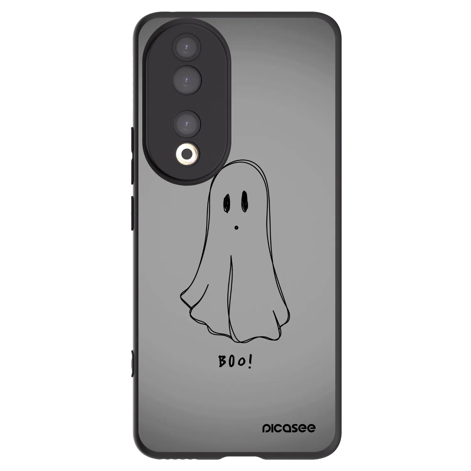 Picasee Honor 90 5G Hülle - Schwarzes Silikon - Ghost