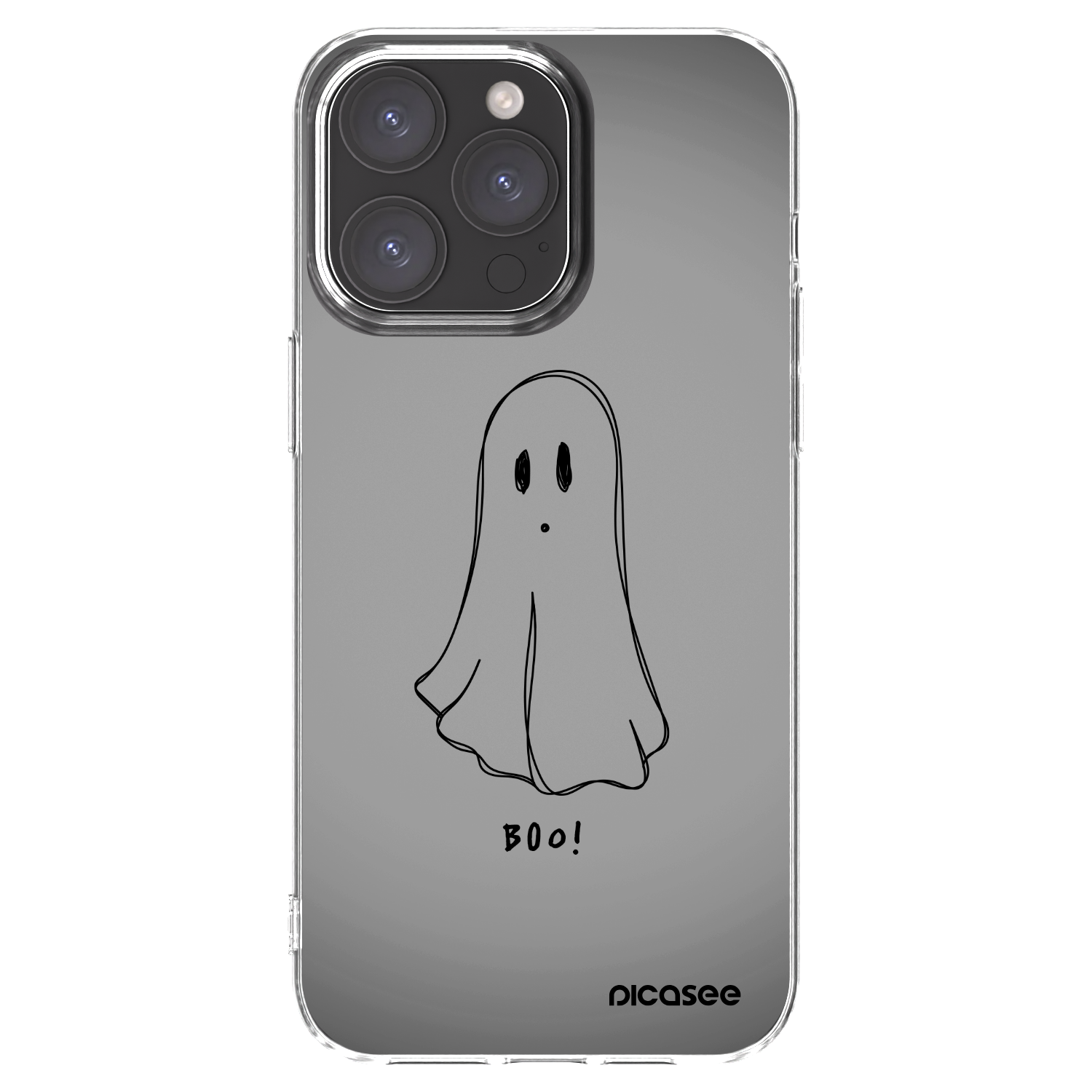 Picasee Apple iPhone 15 Pro Max Hülle - Transparentes Silikon - Ghost