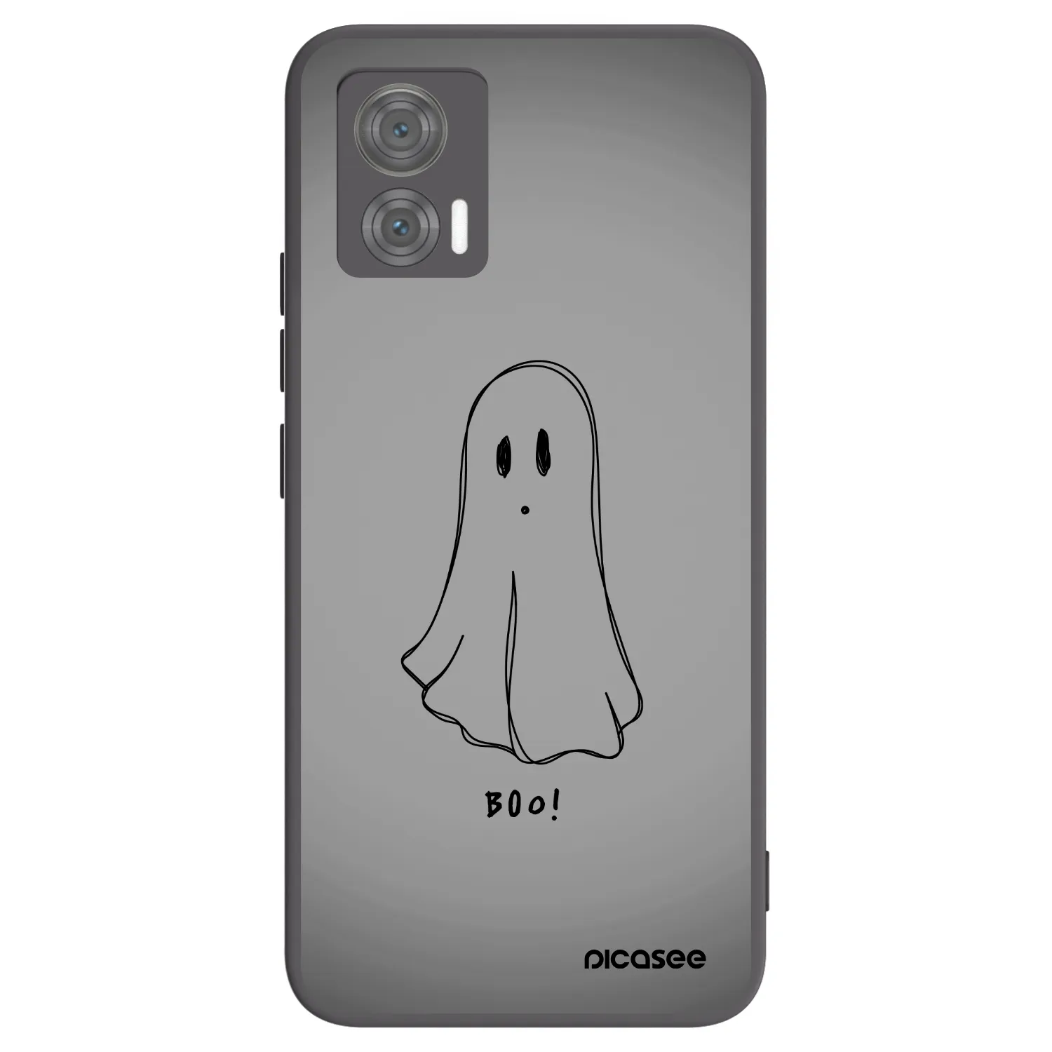 Picasee Motorola Edge 30 Neo Hülle - Schwarzes Silikon - Ghost