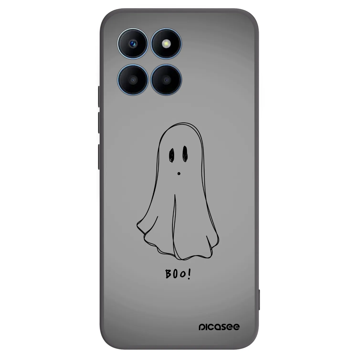 Picasee Honor 70 Lite Hülle - Schwarzes Silikon - Ghost