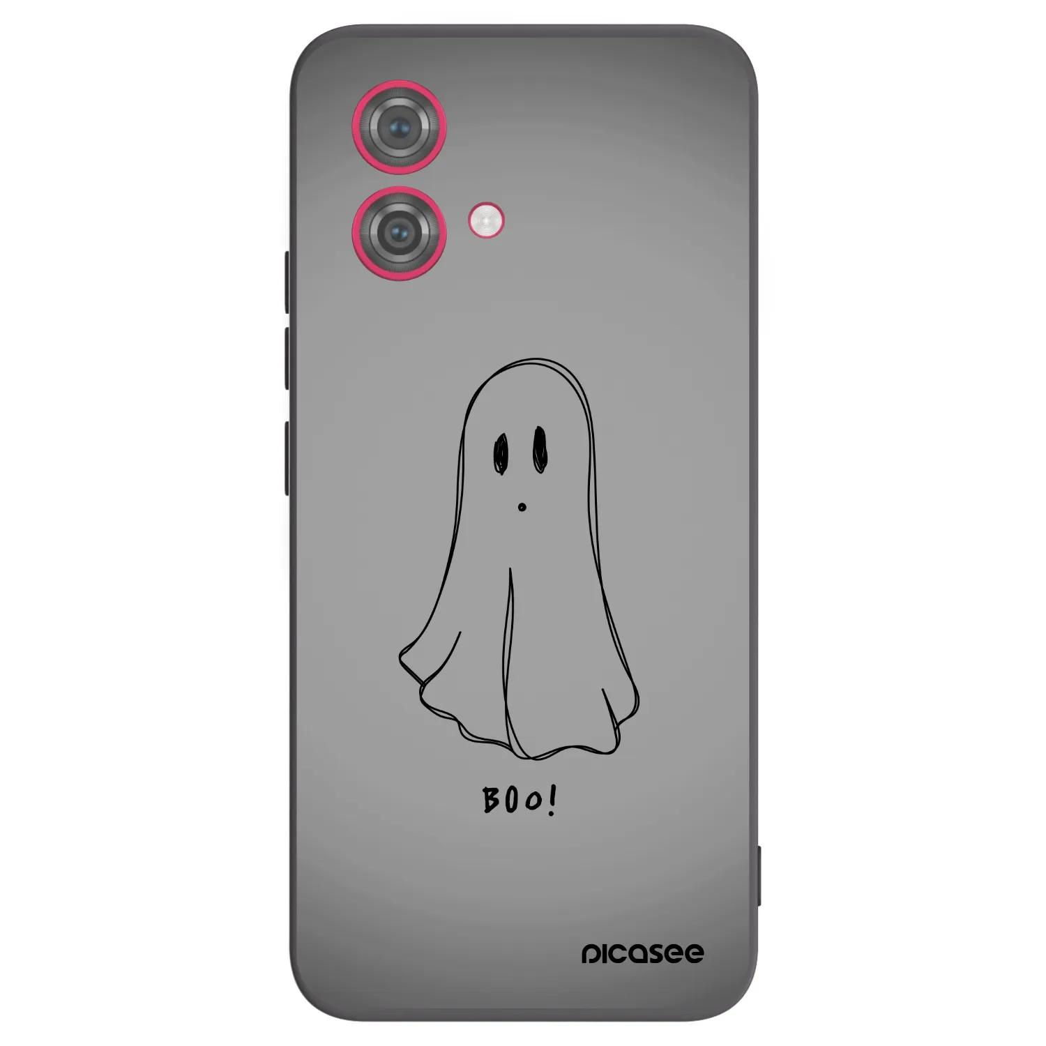Picasee Motorola Moto G84 5G Hülle - Schwarzes Silikon - Ghost