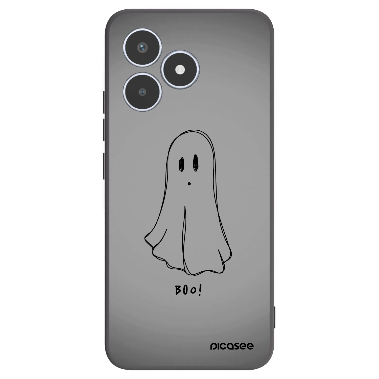 Picasee Realme C53 Hülle - Schwarzes Silikon - Ghost
