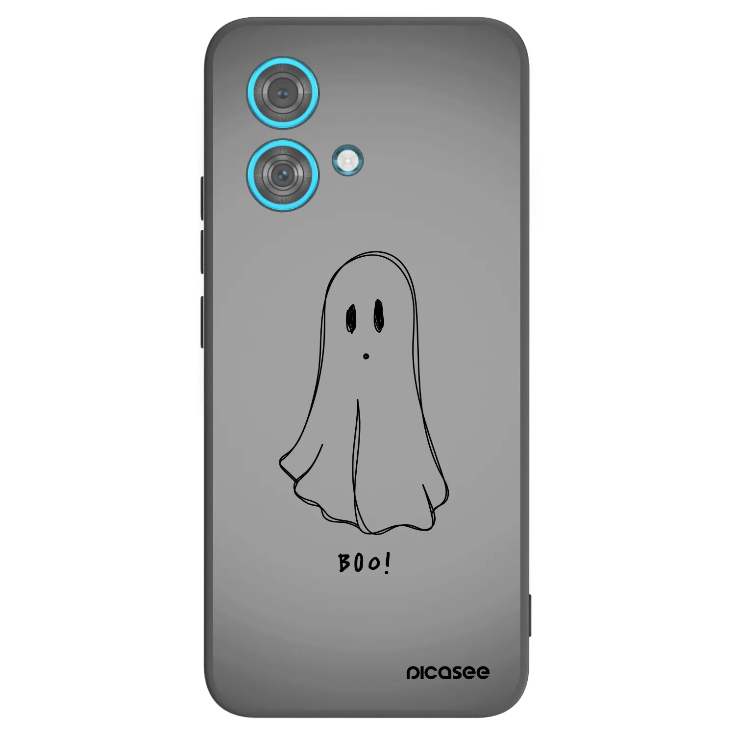 Picasee Motorola Edge 40 Neo Hülle - Schwarzes Silikon - Ghost