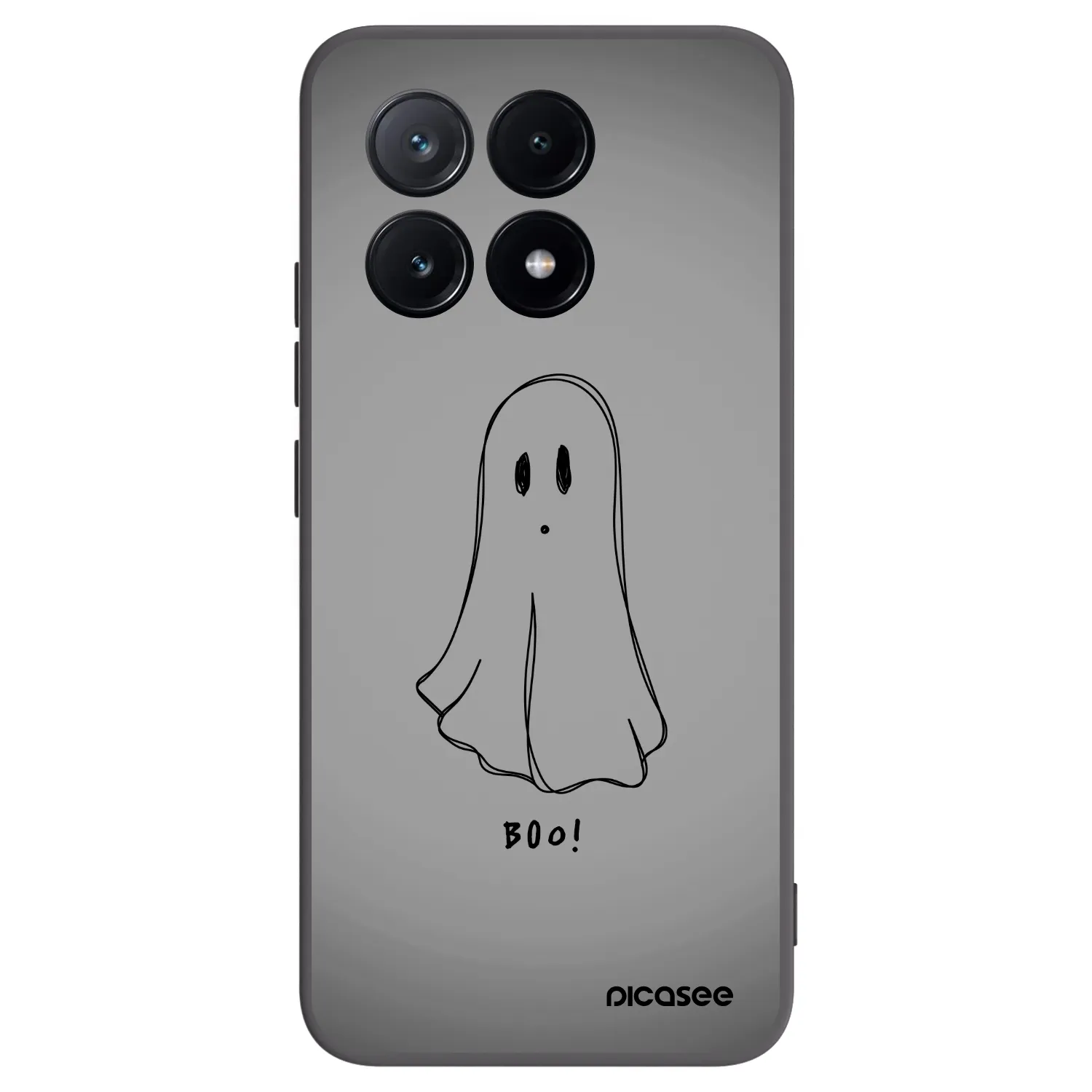 Picasee Xiaomi Poco X6 Pro Hülle - Schwarzes Silikon - Ghost