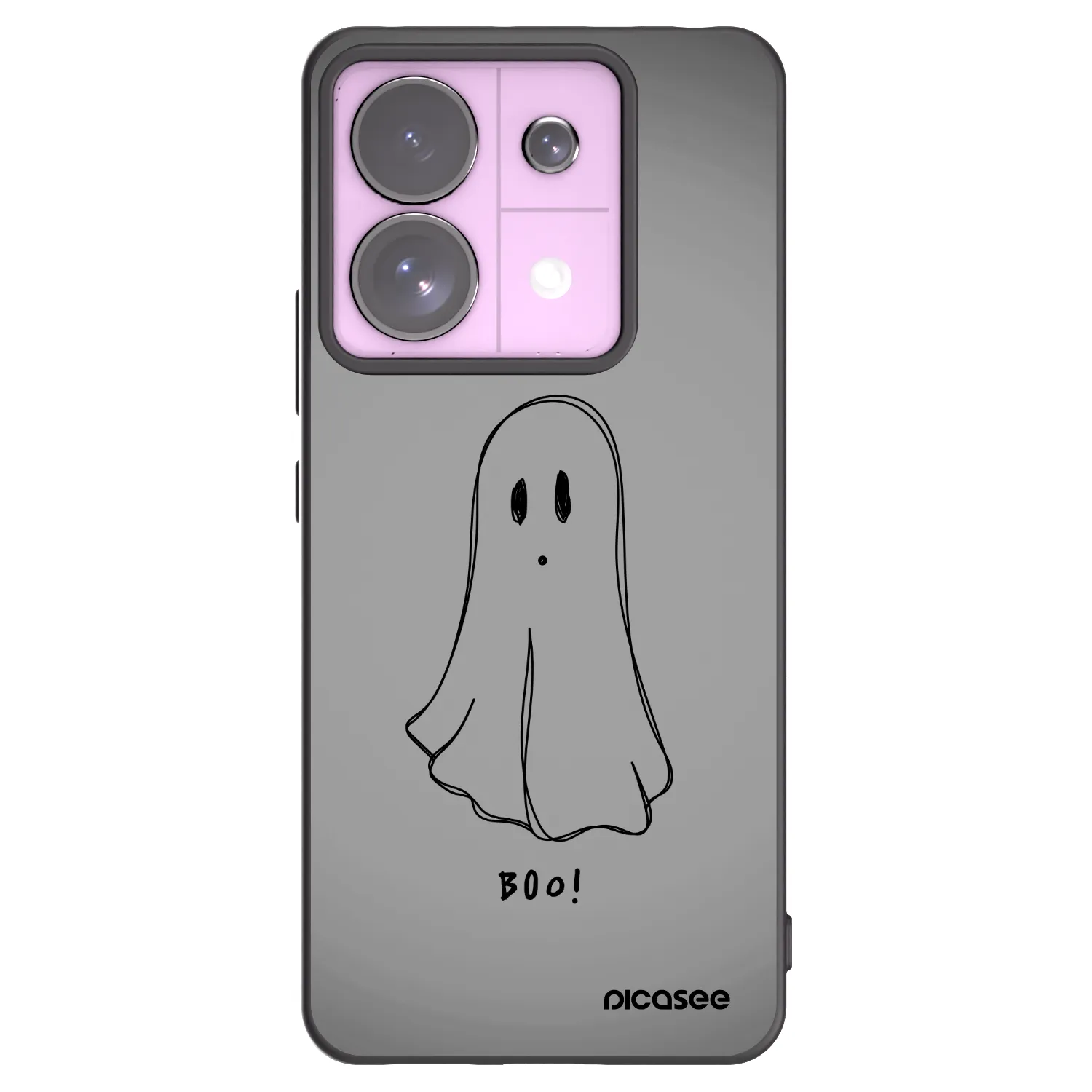 Picasee Xiaomi Redmi Note 13 Pro 5G Hülle - Schwarzes Silikon - Ghost