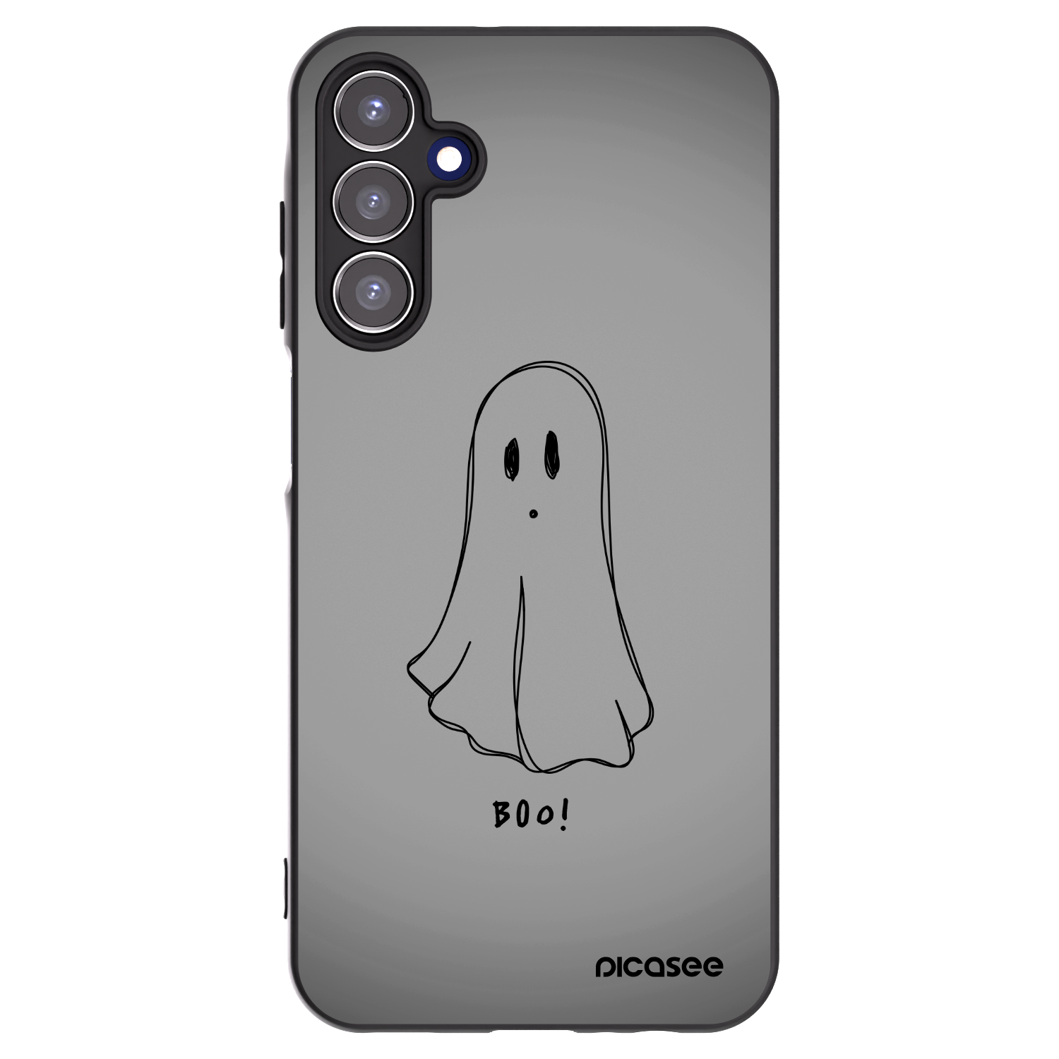 Picasee Samsung Galaxy A15 A156B 5G Hülle - Schwarzes Silikon - Ghost