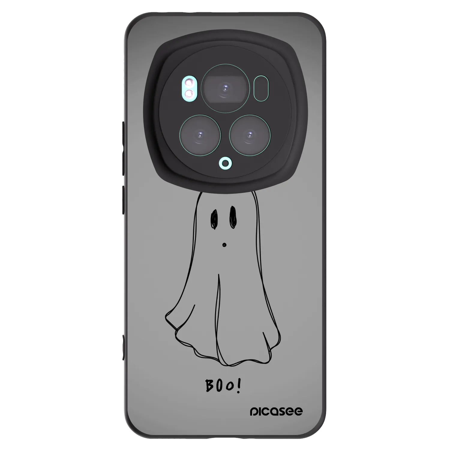 Picasee Honor Magic6 Pro Hülle - Schwarzes Silikon - Ghost