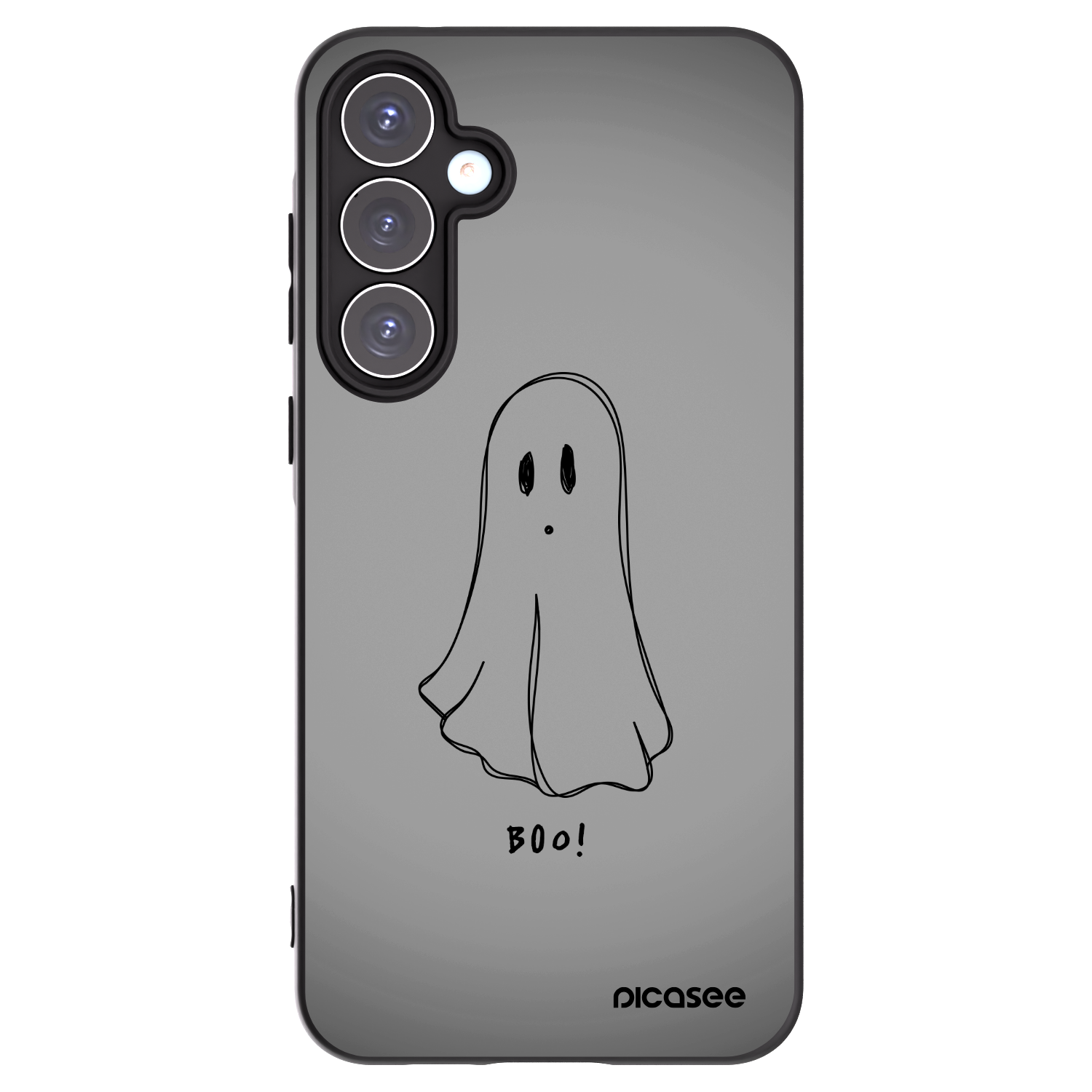 Picasee Samsung Galaxy A55 5G A556B Hülle - Schwarzes Silikon - Ghost
