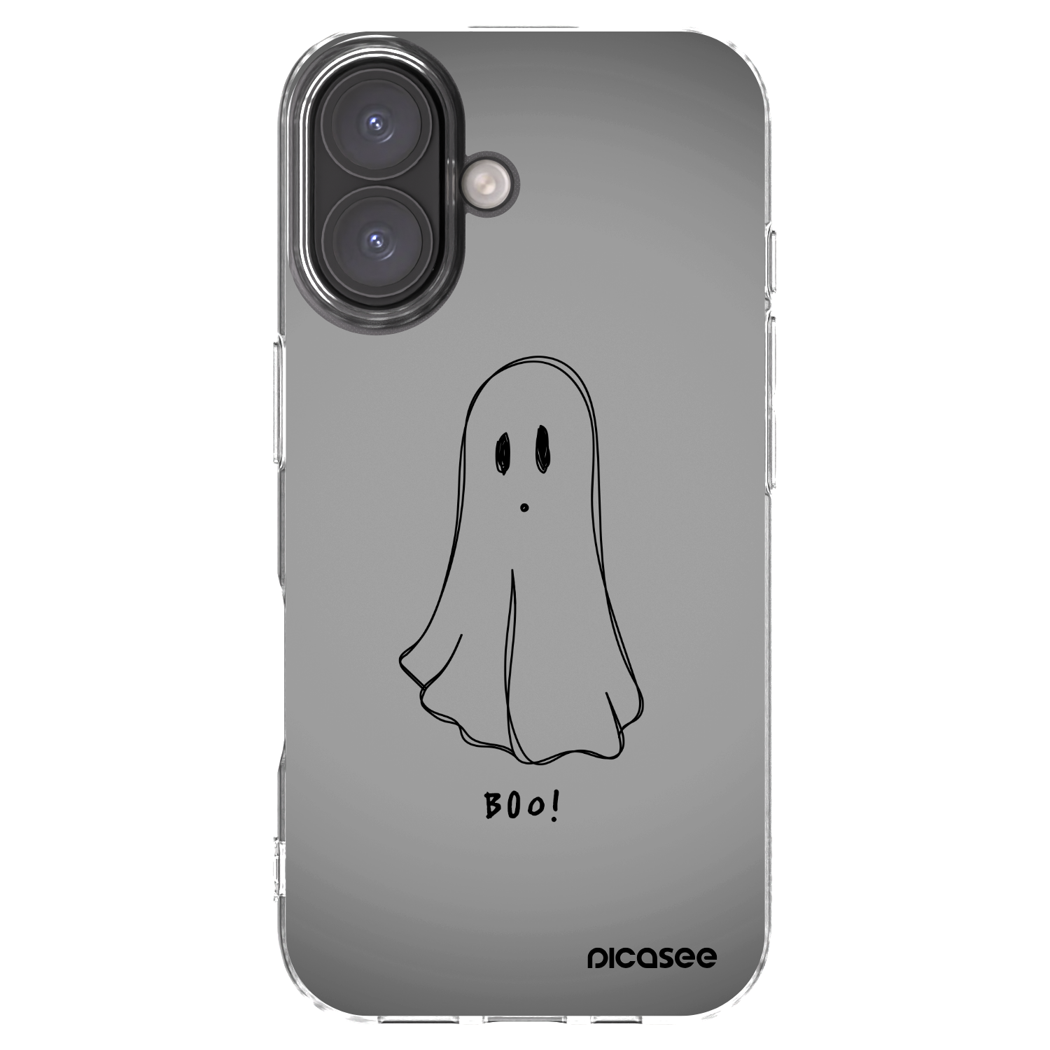 Picasee Apple iPhone 16 Hülle - Transparentes Silikon - Ghost