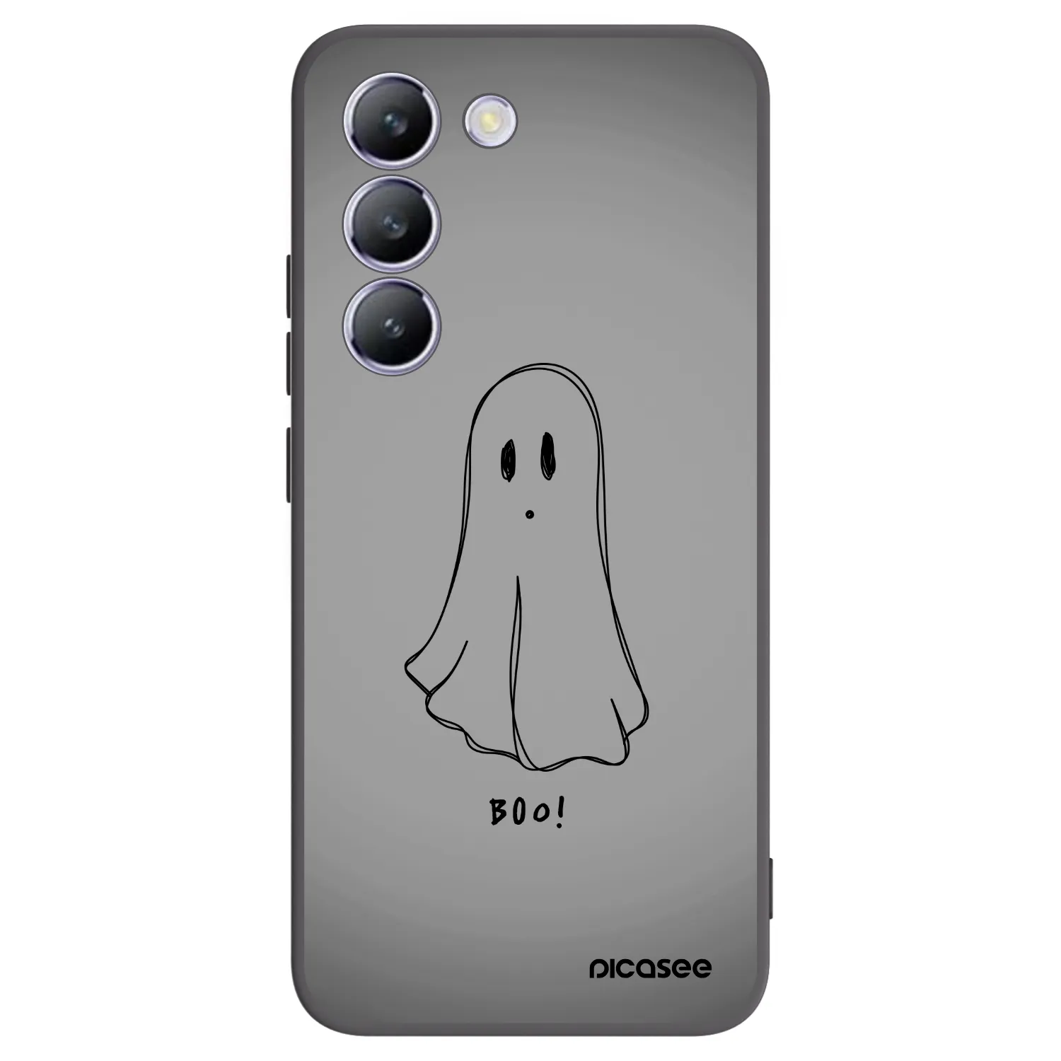 Picasee Vivo V40 SE 5G Hülle - Schwarzes Silikon - Ghost