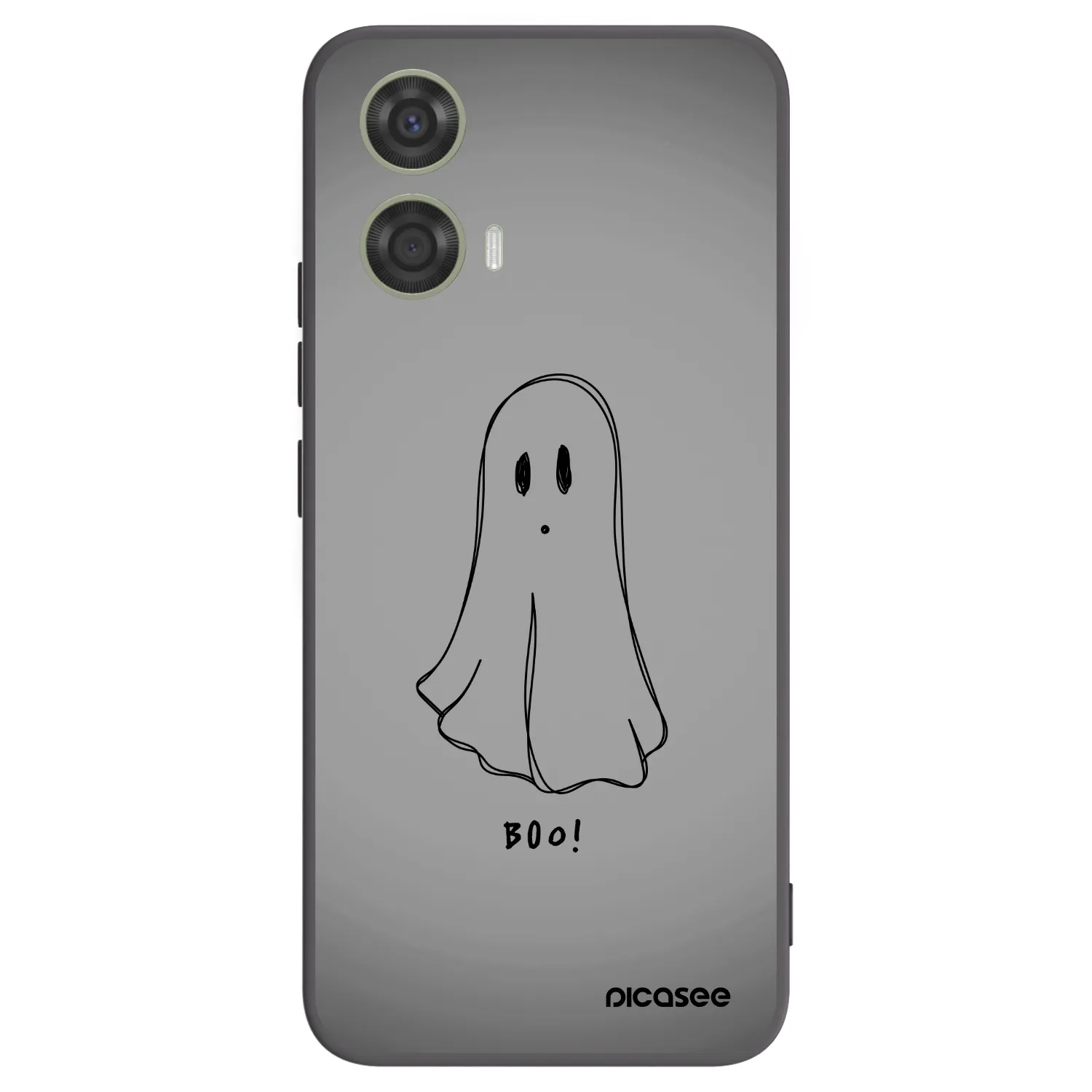 Picasee Motorola Moto G24 Hülle - Schwarzes Silikon - Ghost