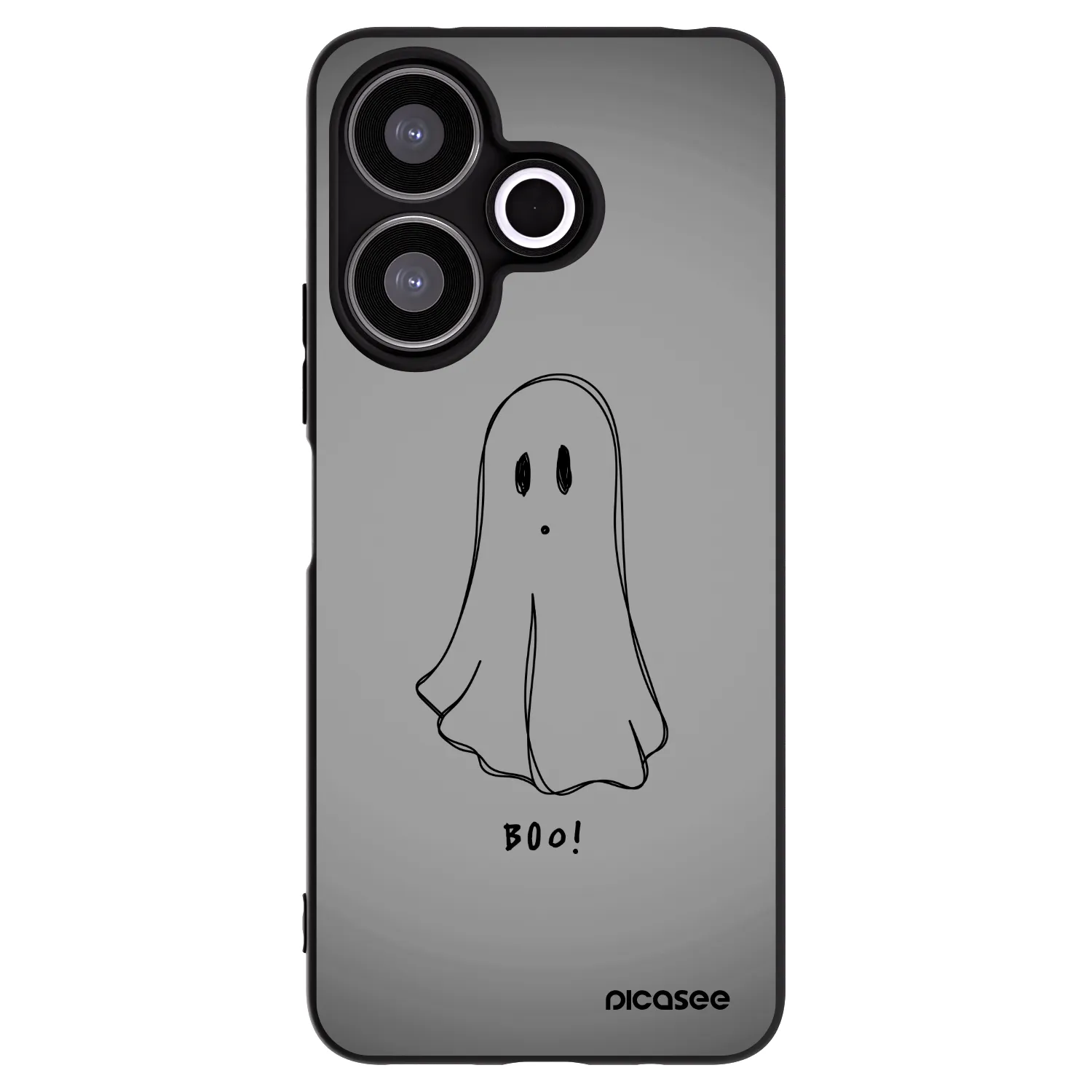 Picasee Xiaomi Redmi 13 4G Hülle - Schwarzes Silikon - Ghost
