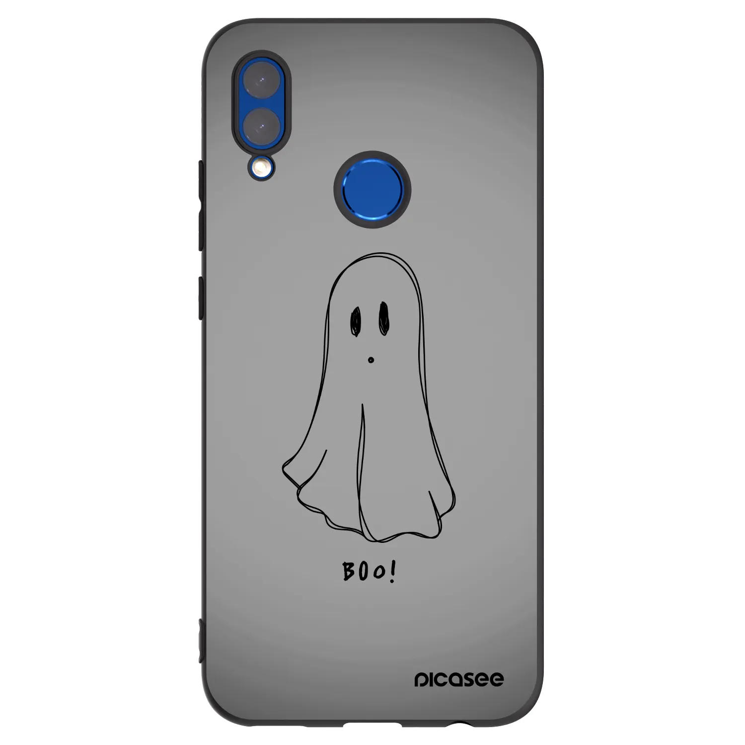 Picasee Honor 10 Lite Hülle - Schwarzes Silikon - Ghost