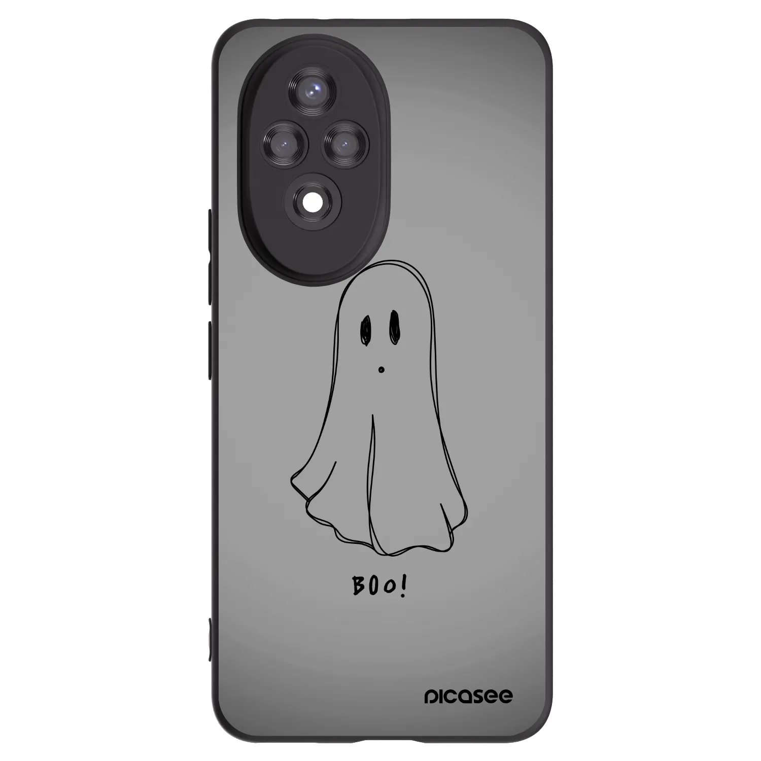 Picasee Honor 200 Pro 5G Hülle - Schwarzes Silikon - Ghost