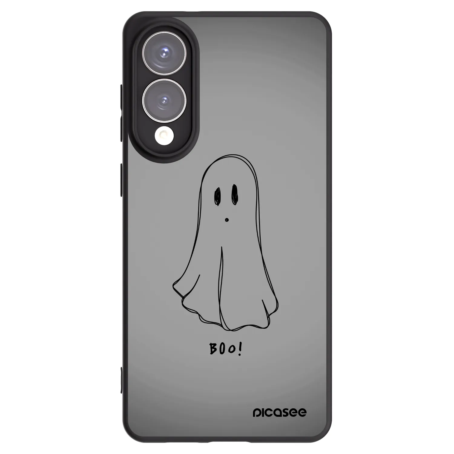 Picasee Samsung Galaxy S25 Edge 5G Hülle - Schwarzes Silikon - Ghost