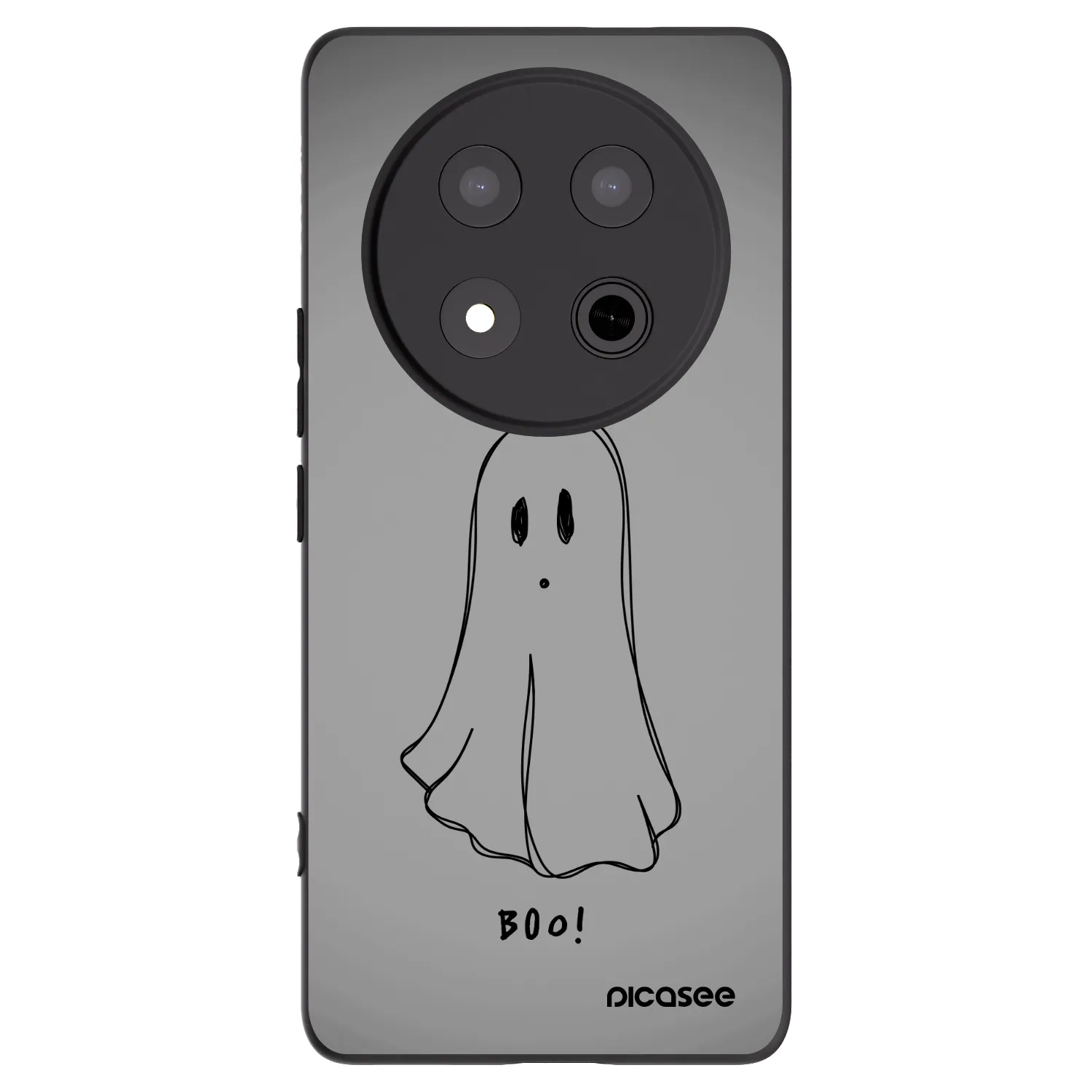 Picasee Honor Magic7 Lite 5G Hülle - Schwarzes Silikon - Ghost