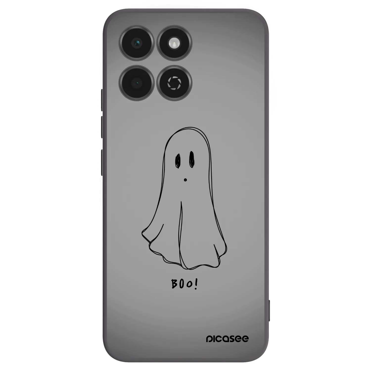 Picasee Honor 200 Smart 5G Hülle - Schwarzes Silikon - Ghost
