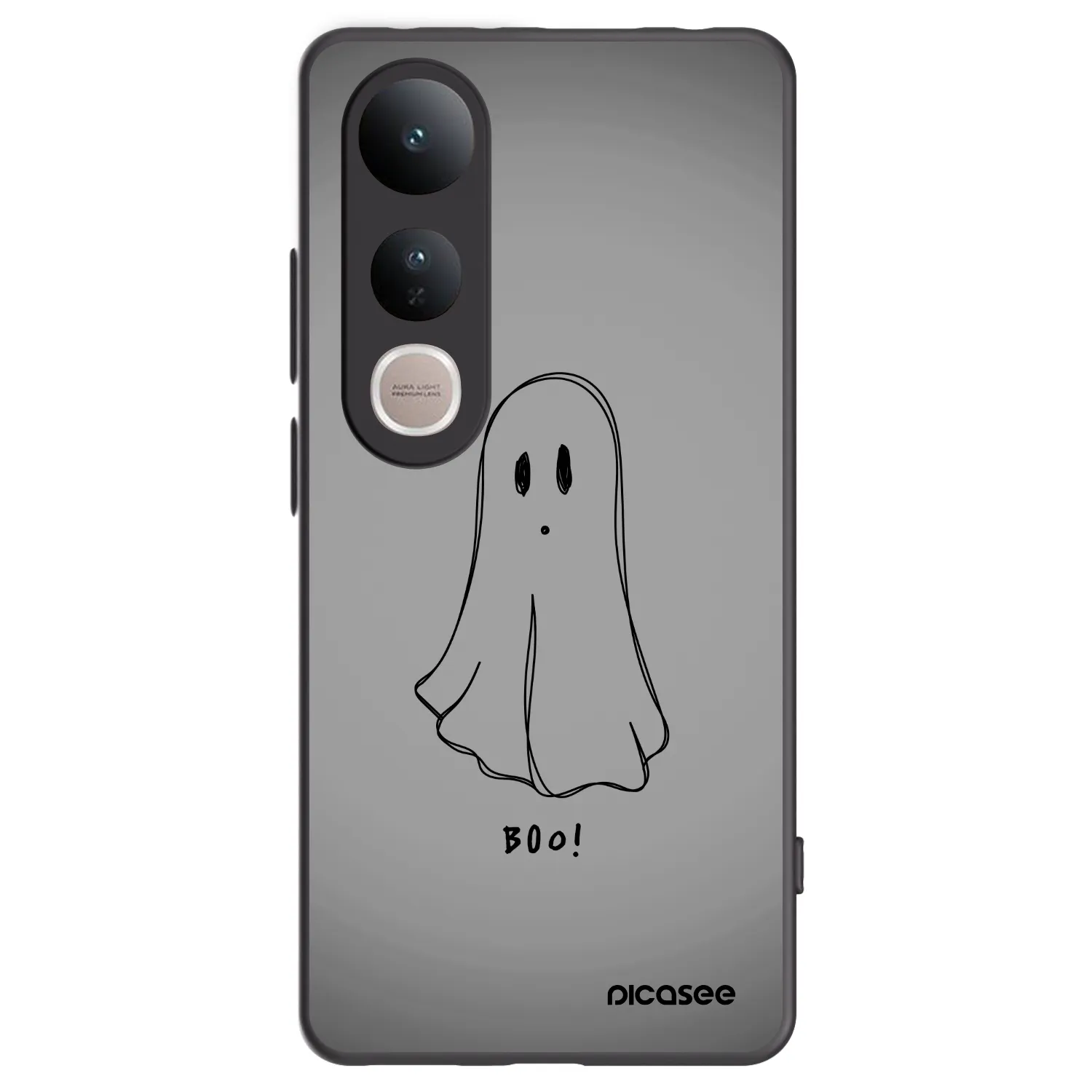 Picasee Vivo V50 Lite 5G Hülle - Schwarzes Silikon - Ghost
