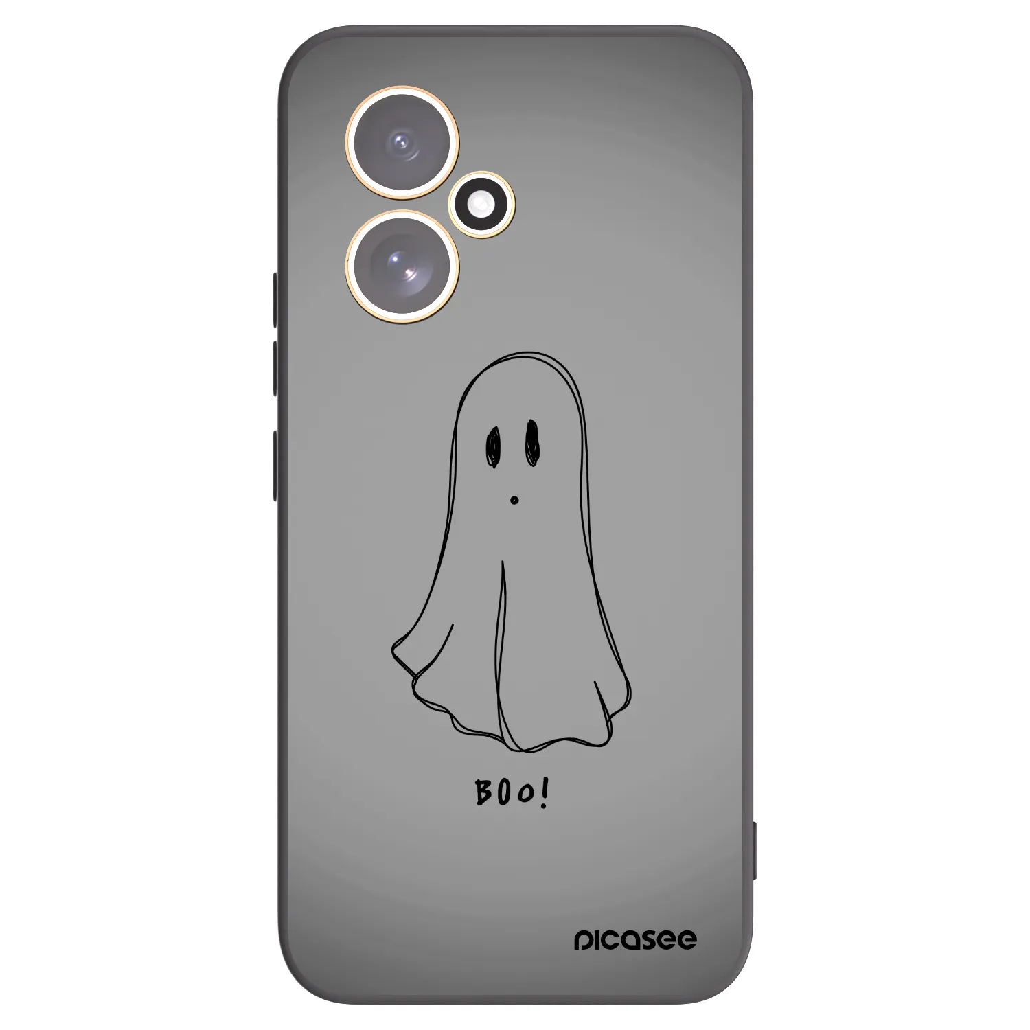 Picasee Honor 400 5G Hülle - Schwarzes Silikon - Ghost