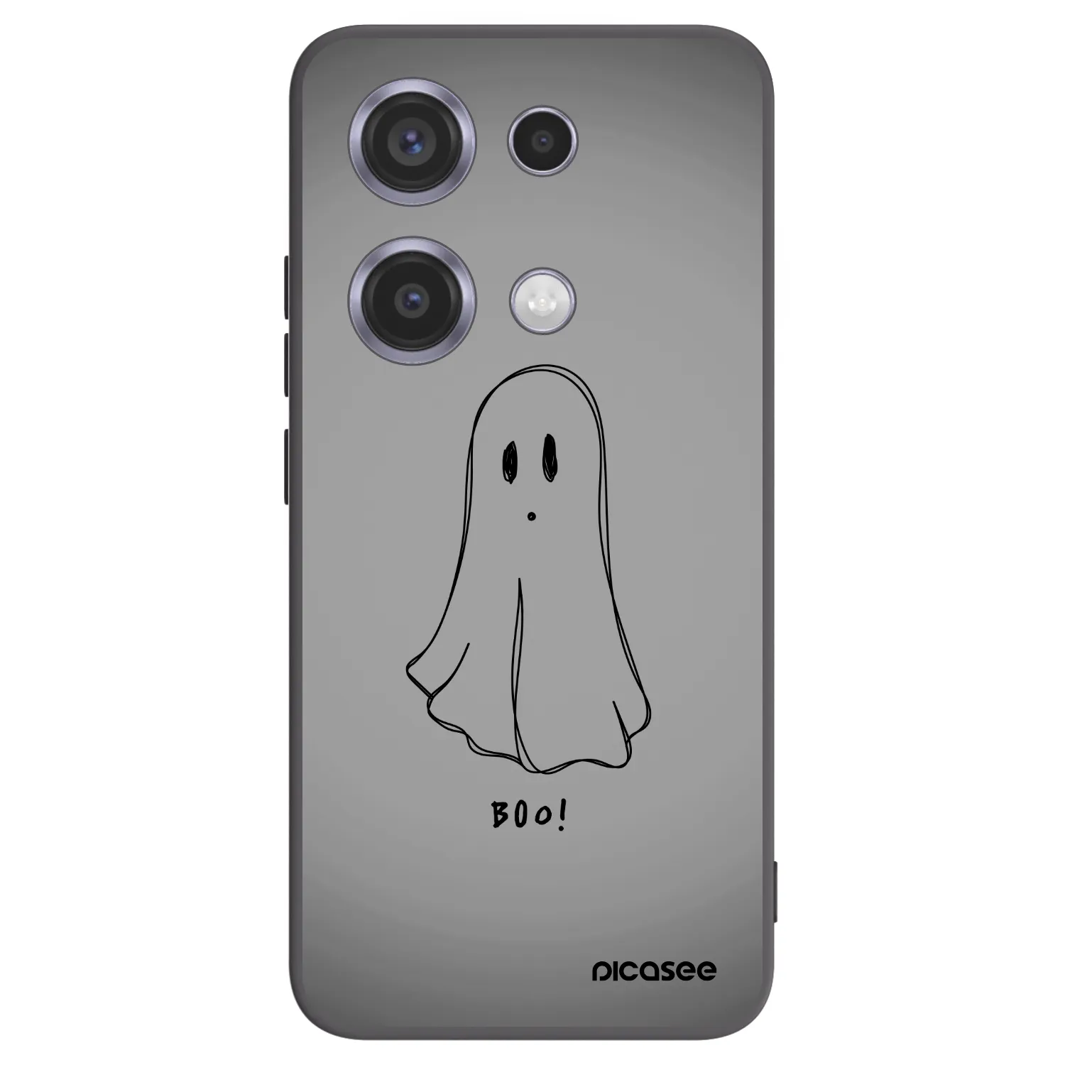 Picasee Xiaomi Redmi Note 14S Hülle - Schwarzes Silikon - Ghost