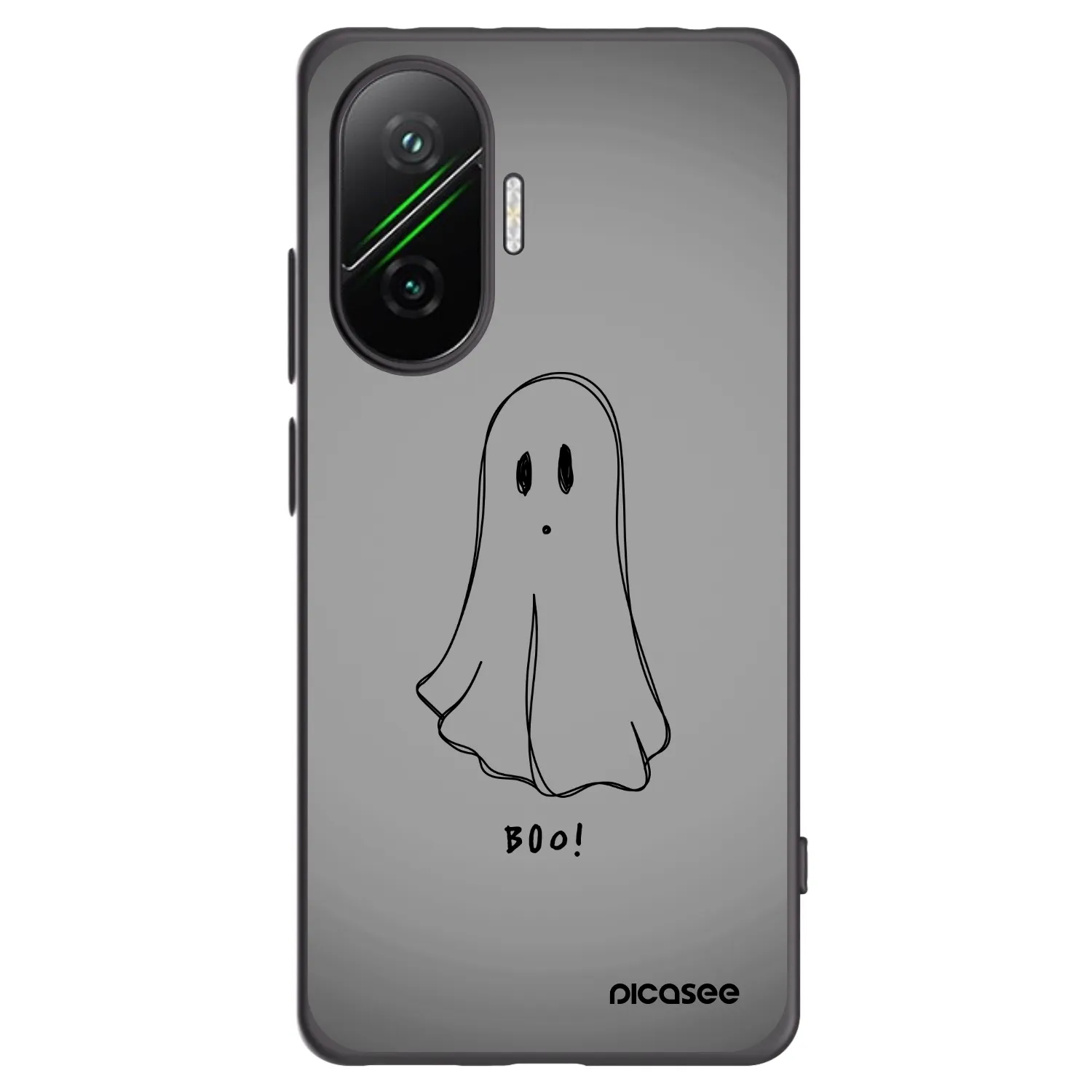 Picasee Xiaomi Poco F7 5G Hülle - Schwarzes Silikon - Ghost