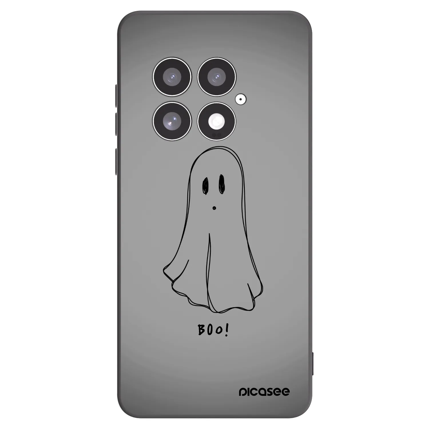 Picasee OnePlus 13 5G Hülle - Schwarzes Silikon - Ghost