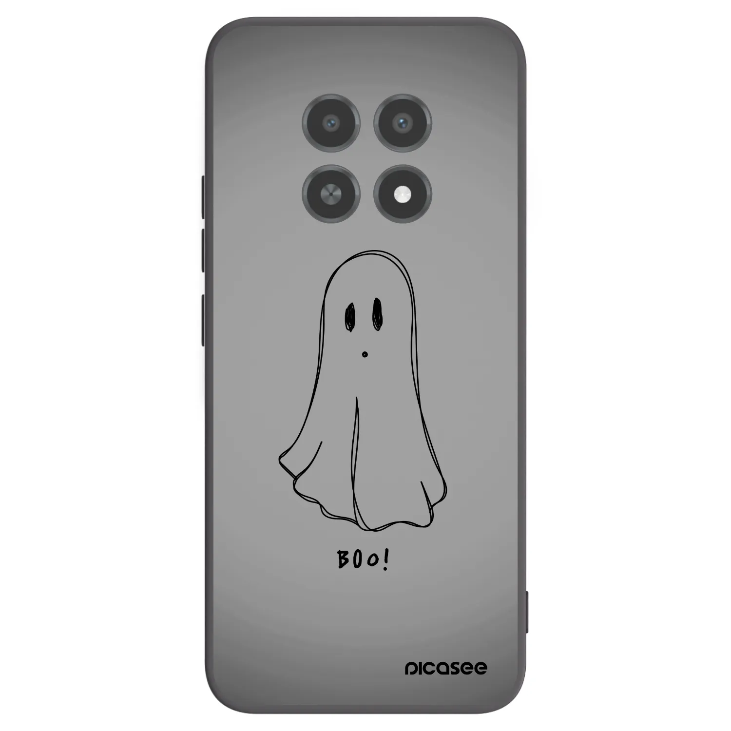 Picasee Realme 12X Hülle - Schwarzes Silikon - Ghost