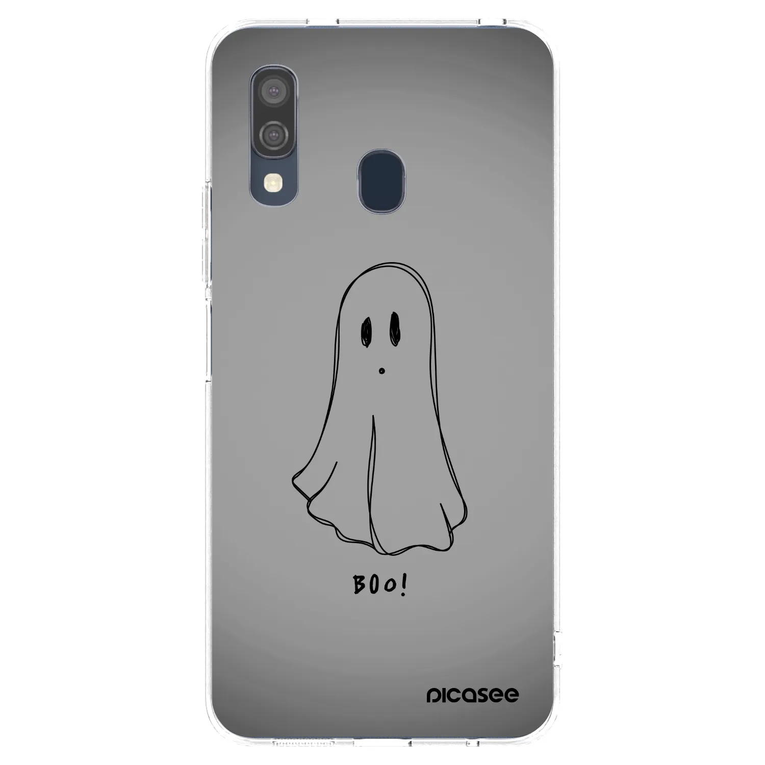 Picasee Samsung Galaxy A40 A405F Hülle - Transparentes Silikon - Ghost