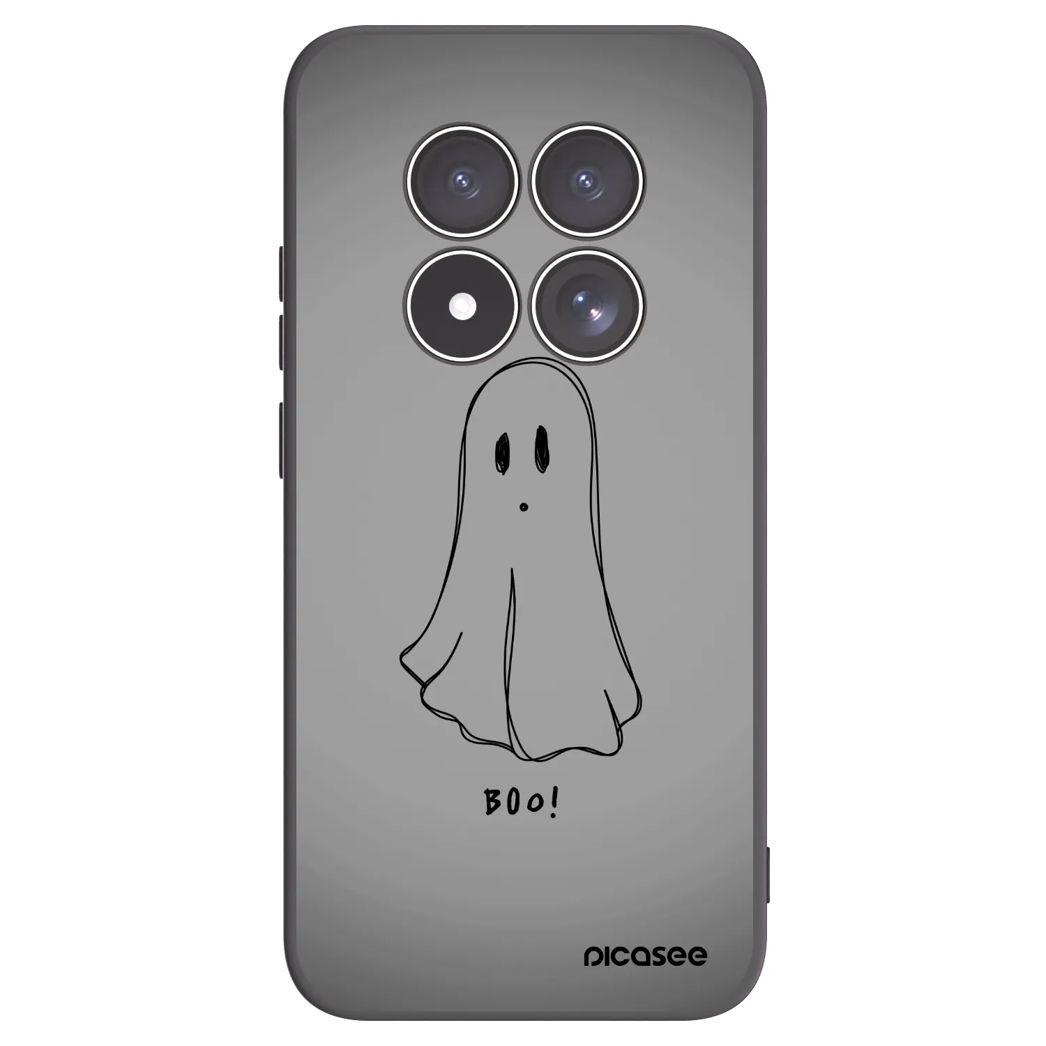 Picasee Xiaomi Redmi Note 15 Pro 4G Hülle - Schwarzes Silikon - Ghost