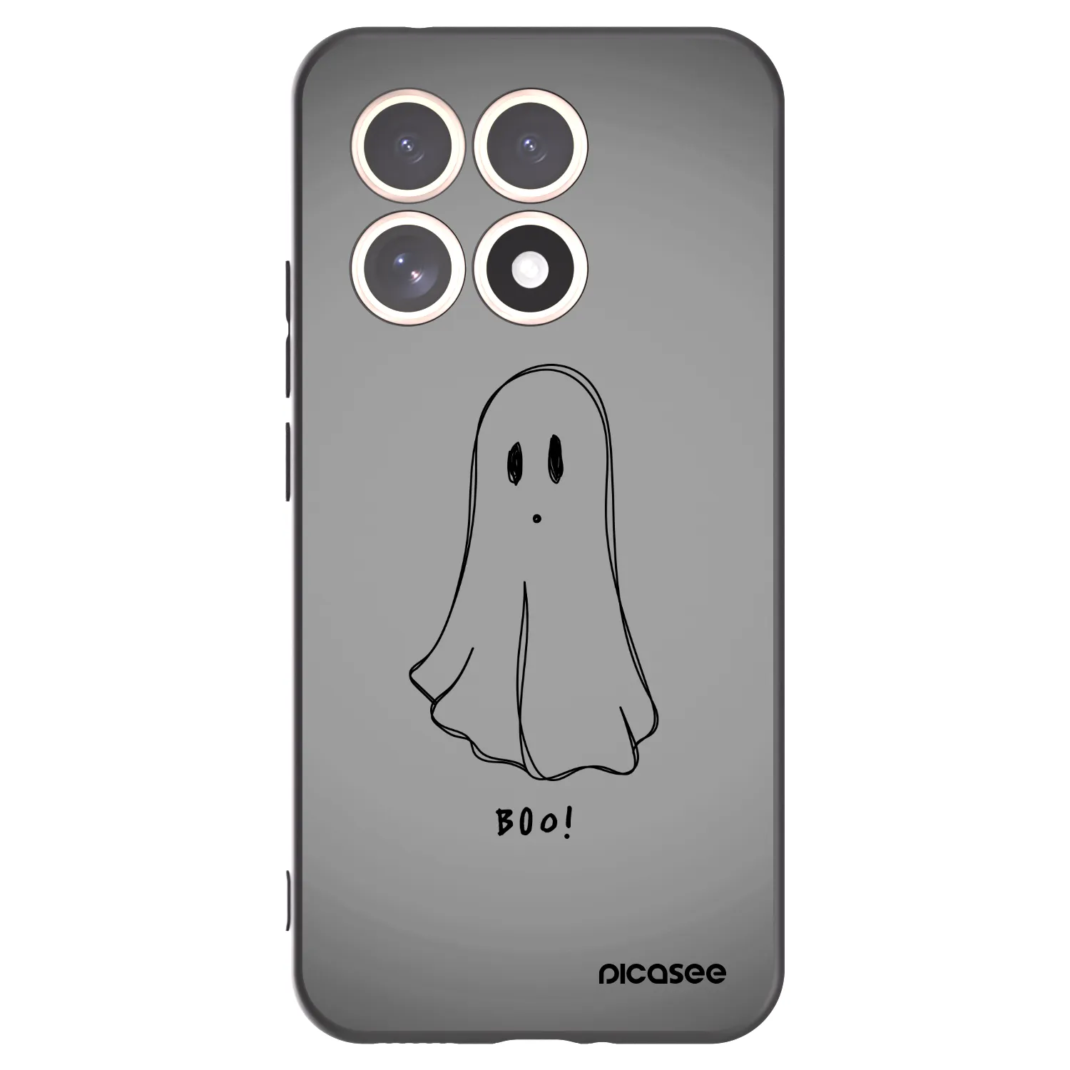 Picasee Xiaomi 15T Hülle - Schwarzes Silikon - Ghost