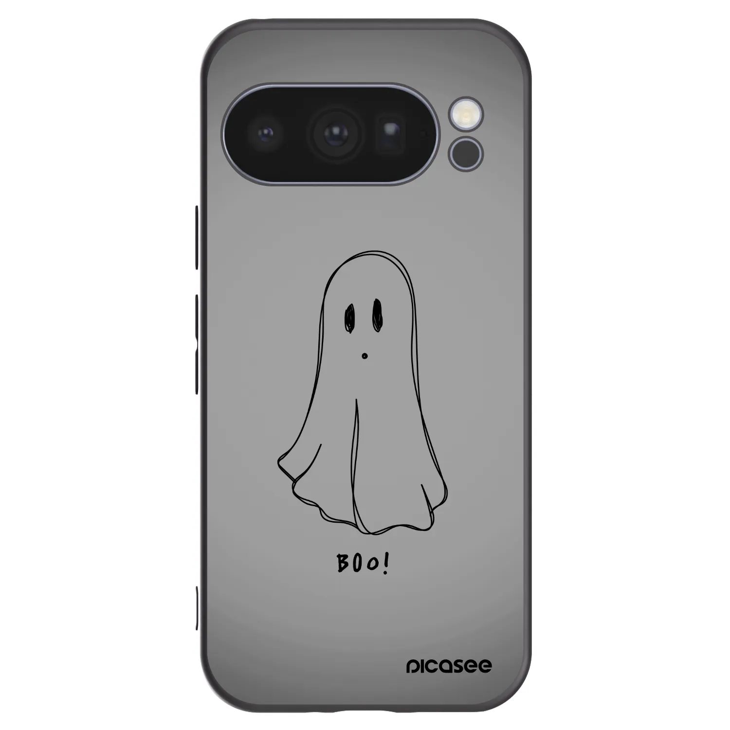 Picasee Google Pixel 10 Pro Hülle - Schwarzes Silikon - Ghost